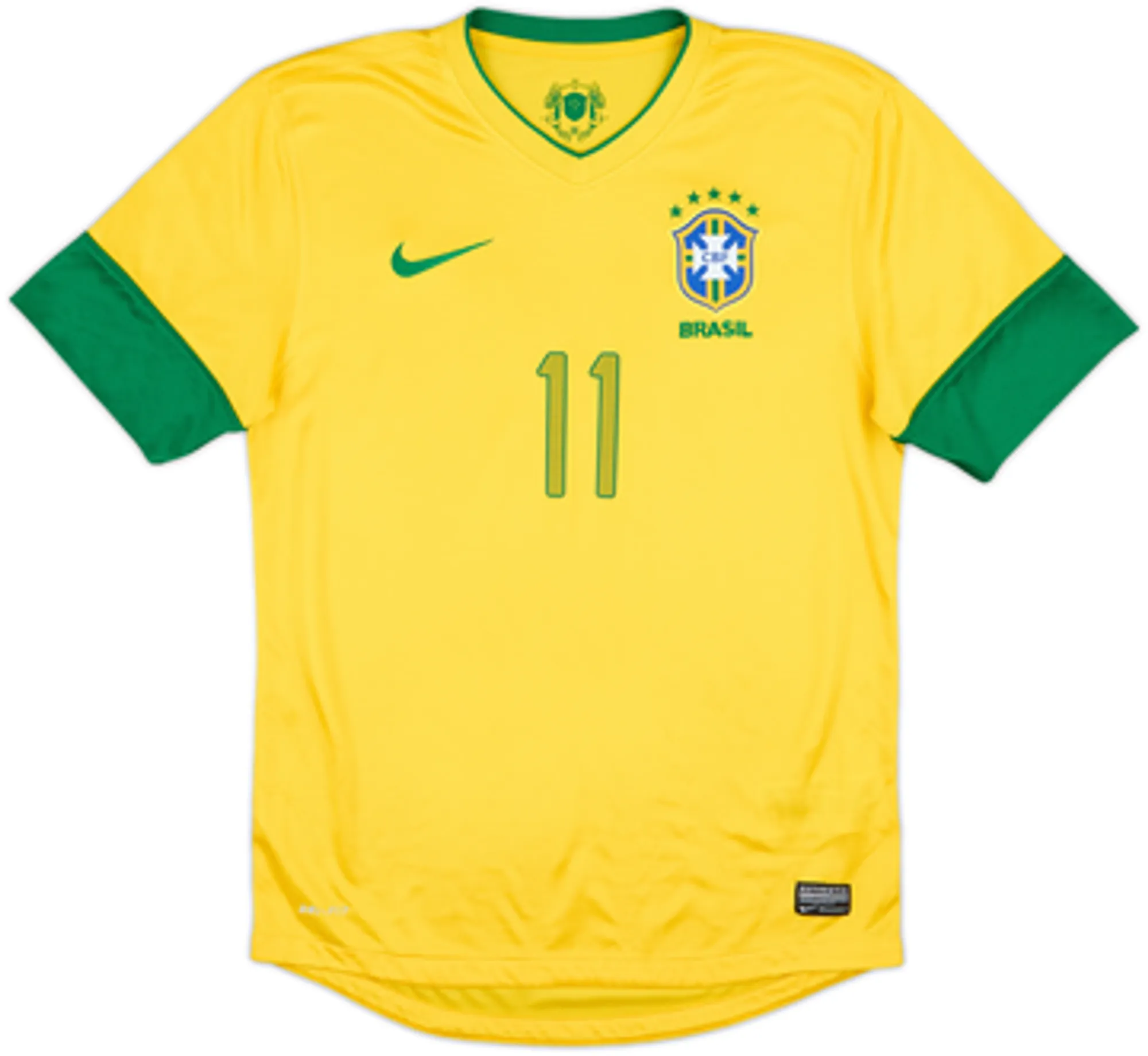 2012-13 Brazil Home Shirt Neymar #11 - 9/10 - (S)