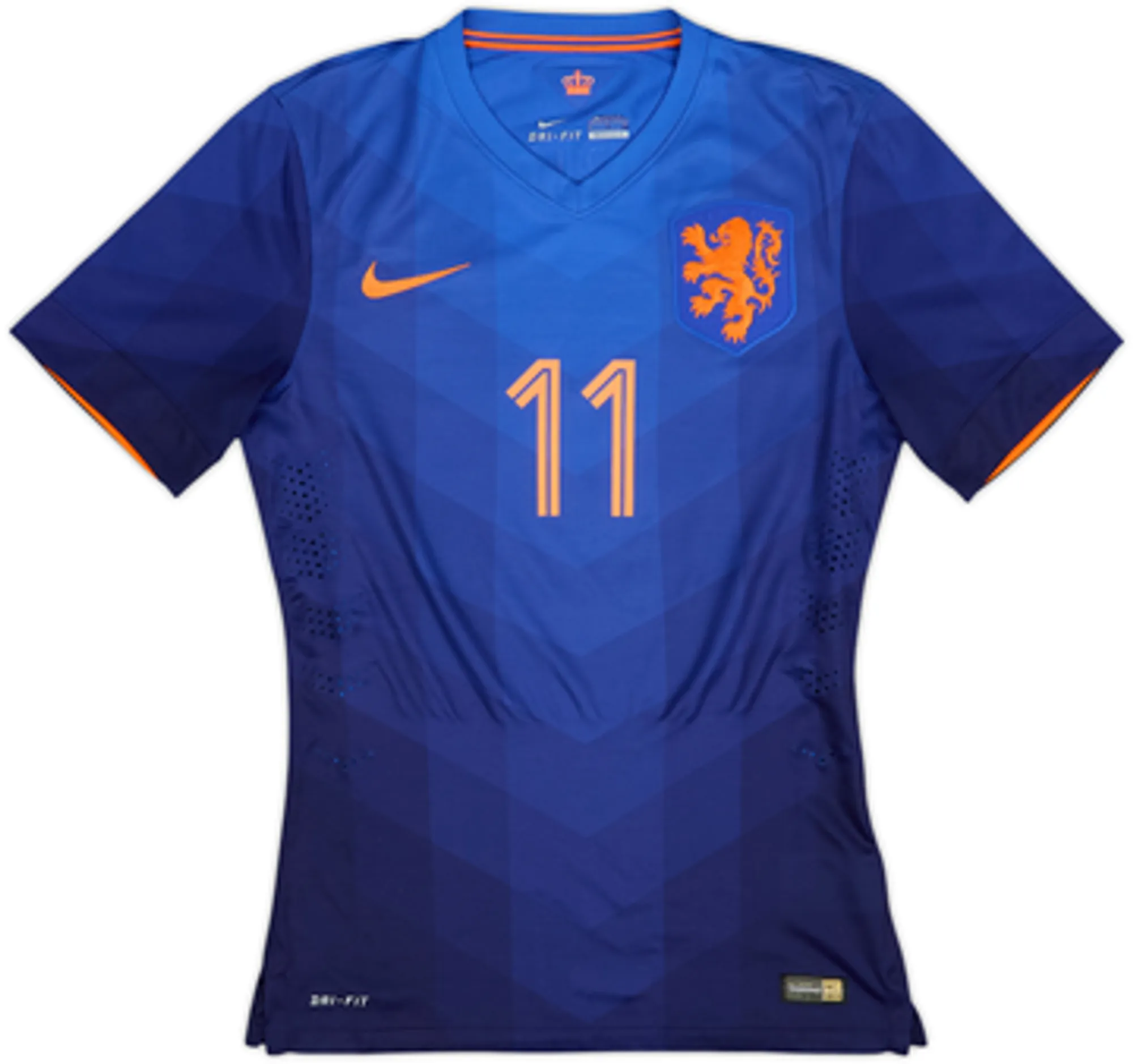2014-15 Netherlands Authentic Away Shirt Robben #11 - 9/10 - (S)