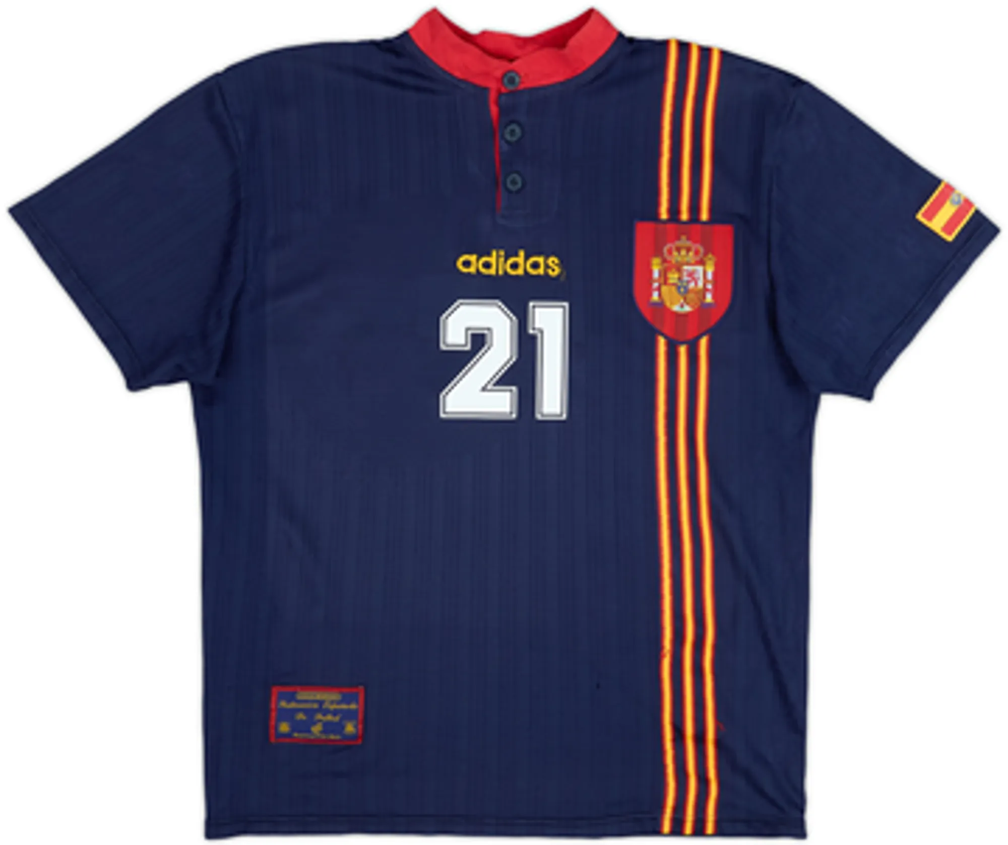 1996-98 Spain Away Shirt L.Enrique #21 - 7/10 - (S)