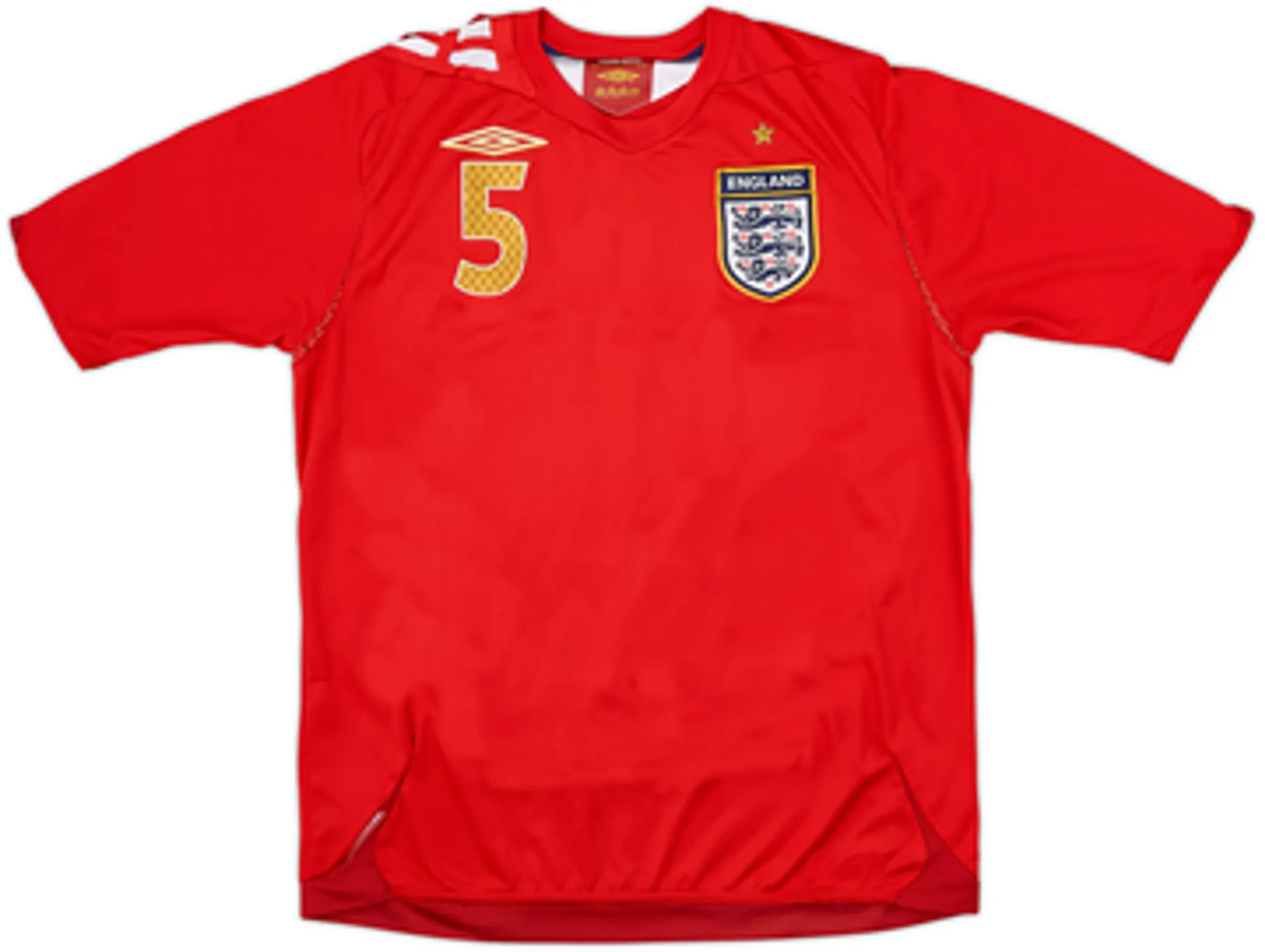 2006-08 England Away Shirt Ferdinand #5 - 5/10 - (M)