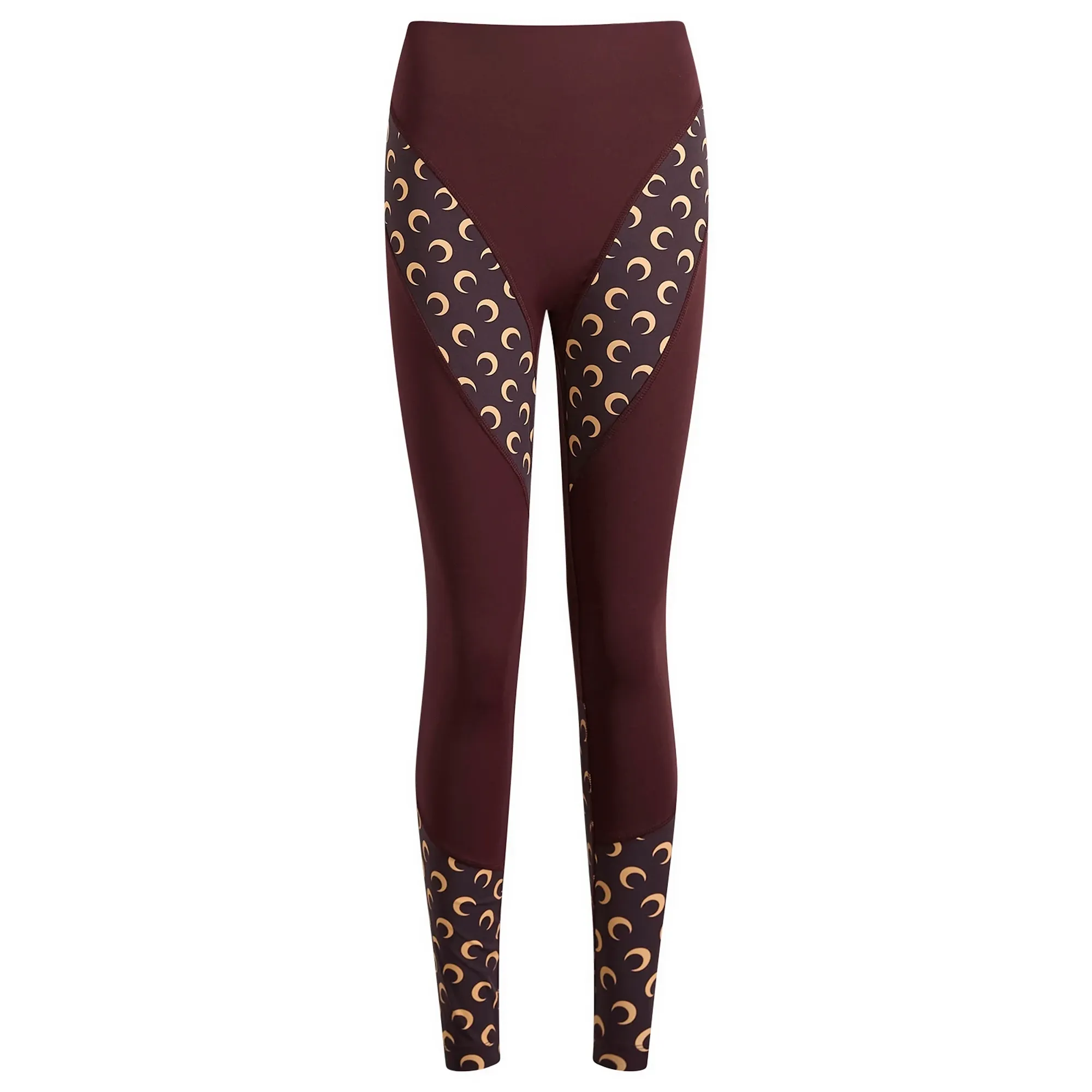 Marine Serre Women's Athleisure Yoga Legging Deep Mahogany