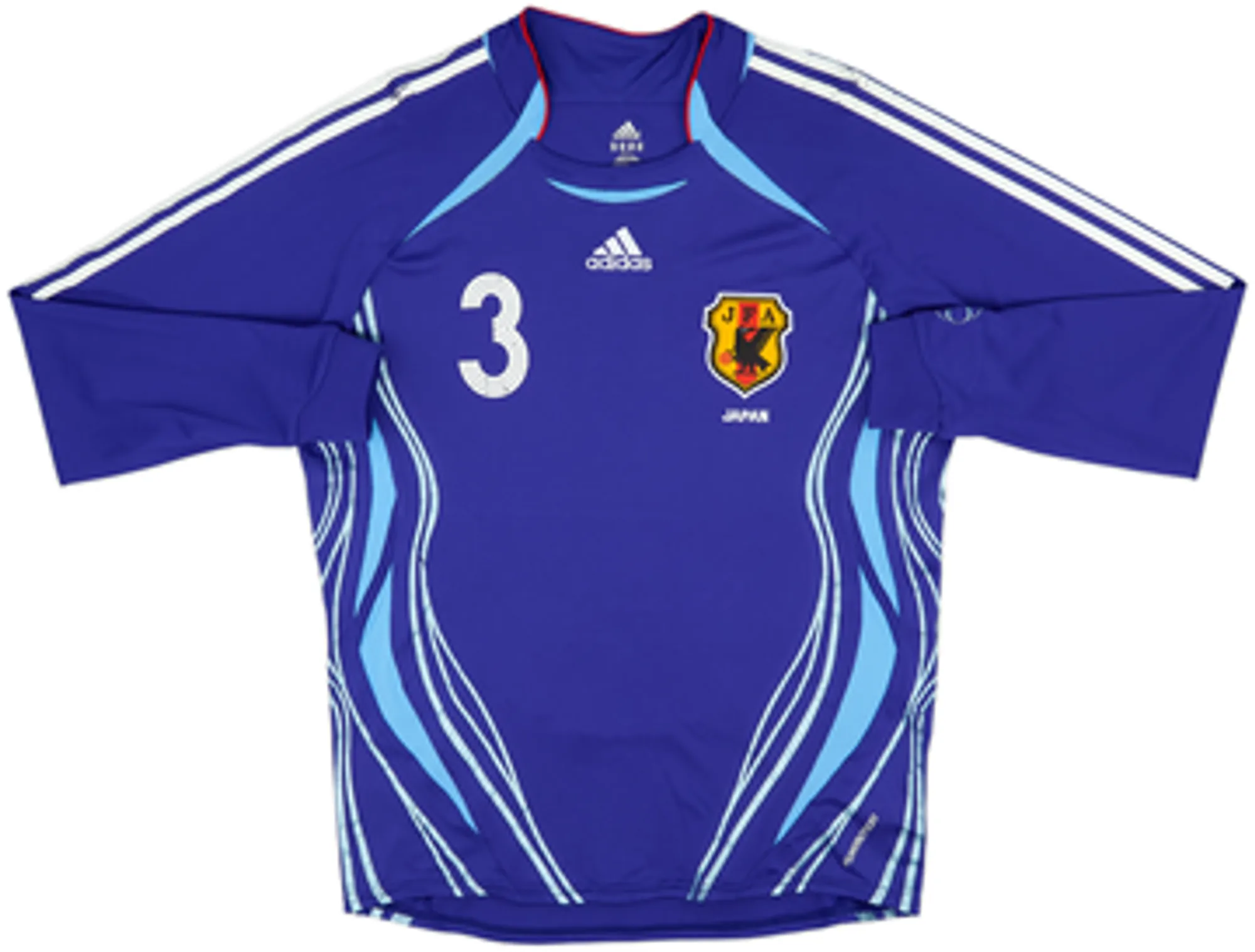 2006-08 Japan Player Issue Home L/S Shirt Komano #3 - 6/10 - (L)