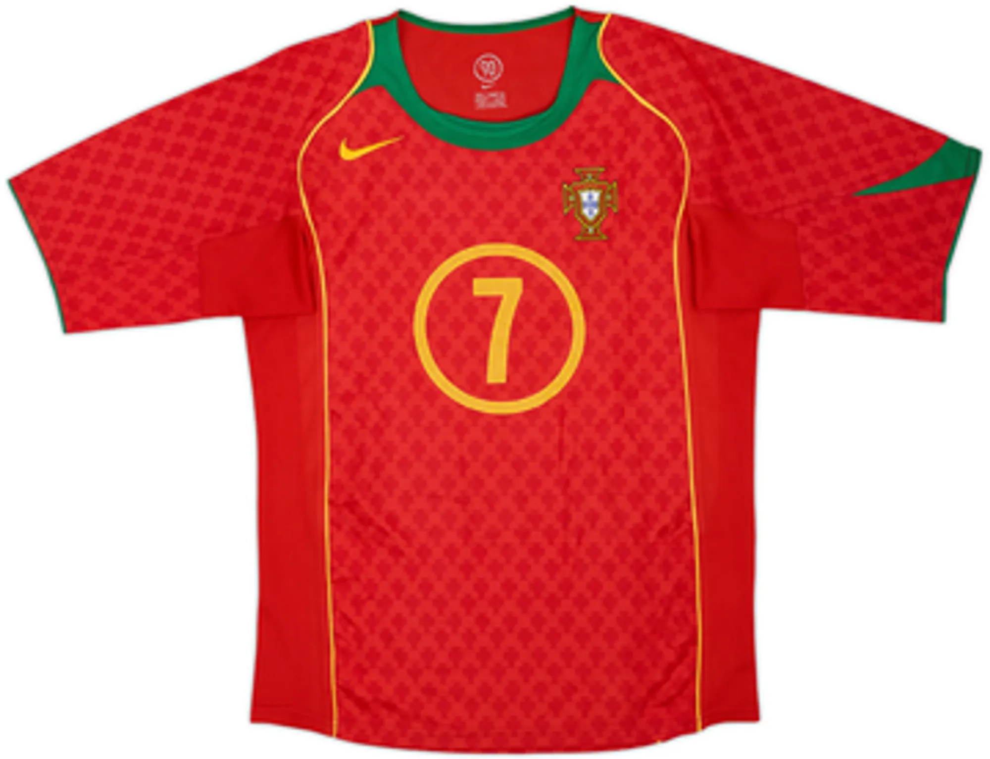 2004-06 Portugal Home Shirt Figo #7 - 7/10 - (XL)