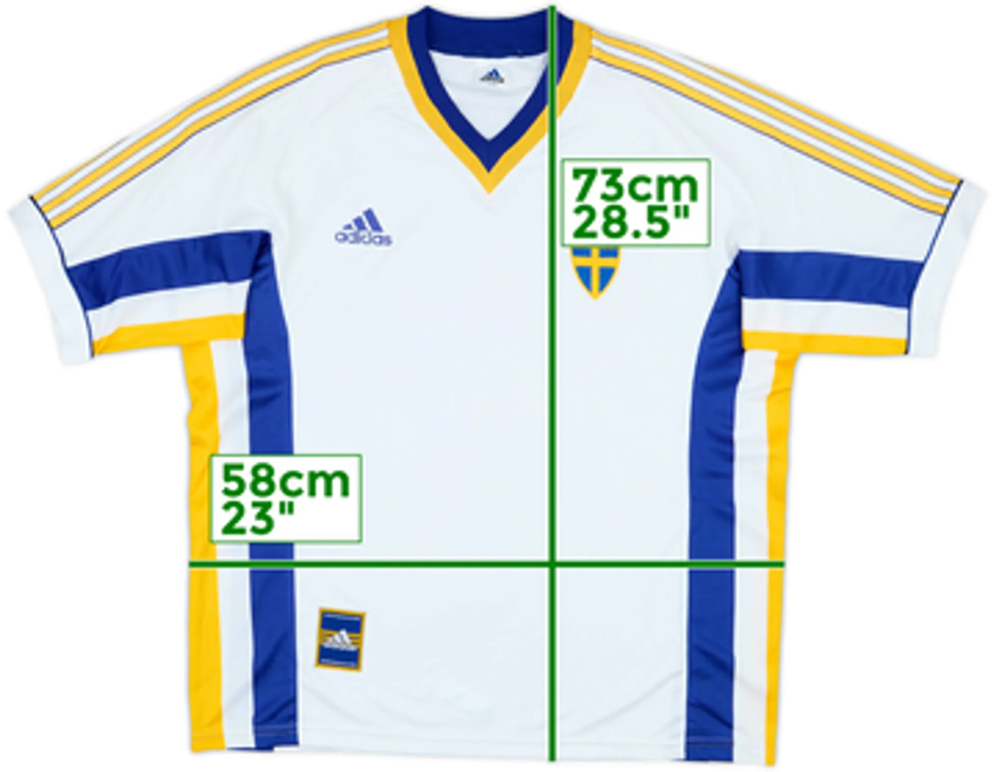 1998-00 Sweden Away Shirt - 7/10 - (L/XL)