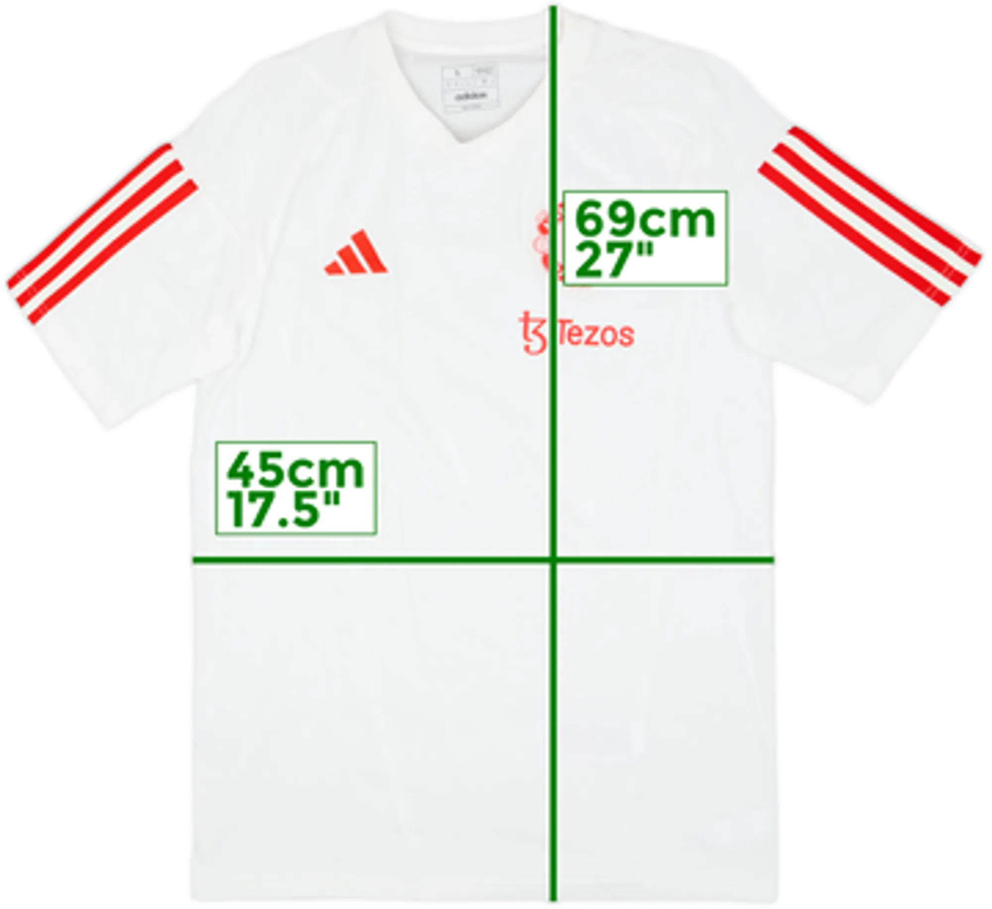 2023-24 Manchester United adidas Cotton Tee - 9/10 - (S)