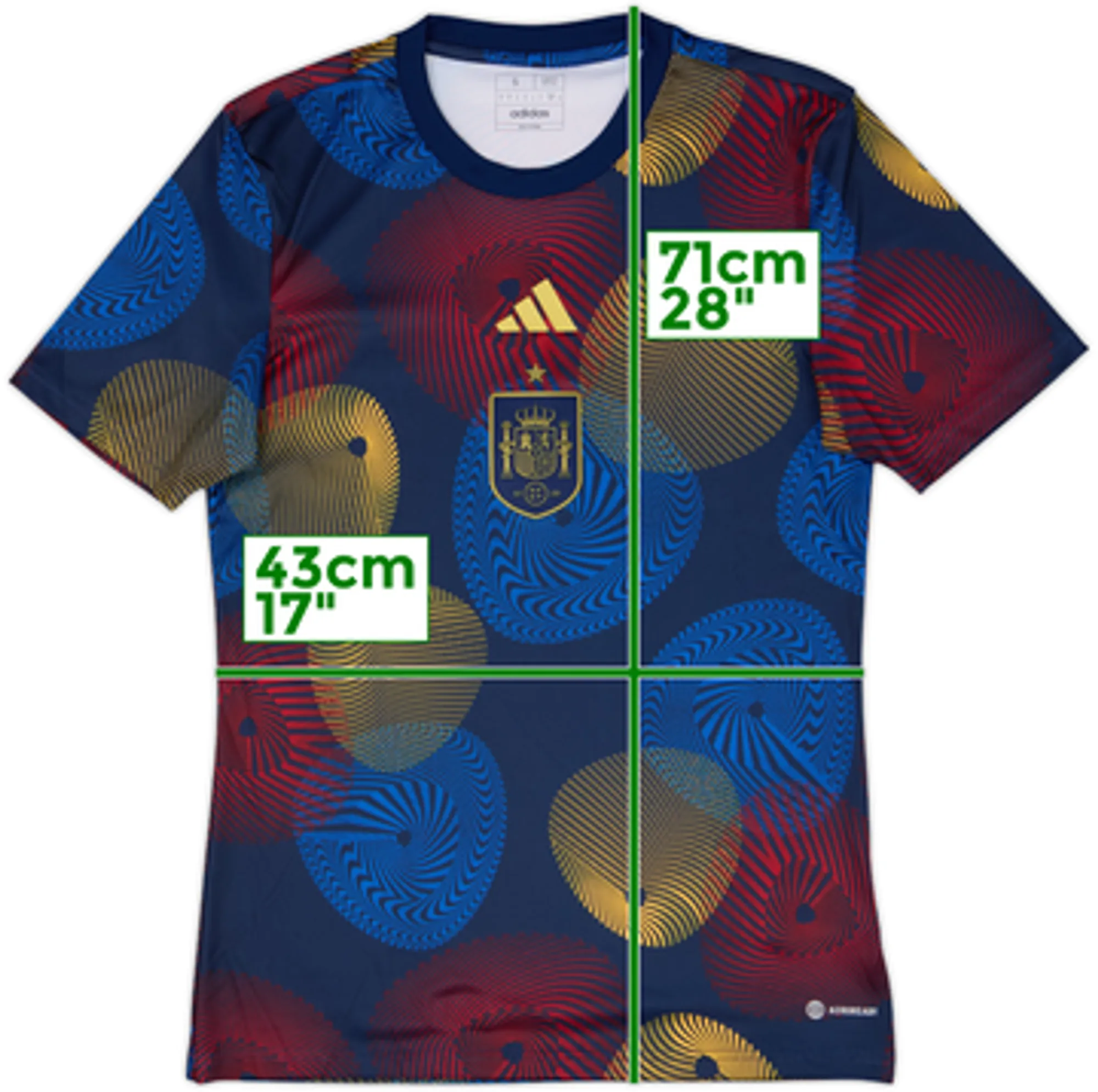 2022-23 Spain adidas Pre-Match Training Shirt - 10/10 - (S)