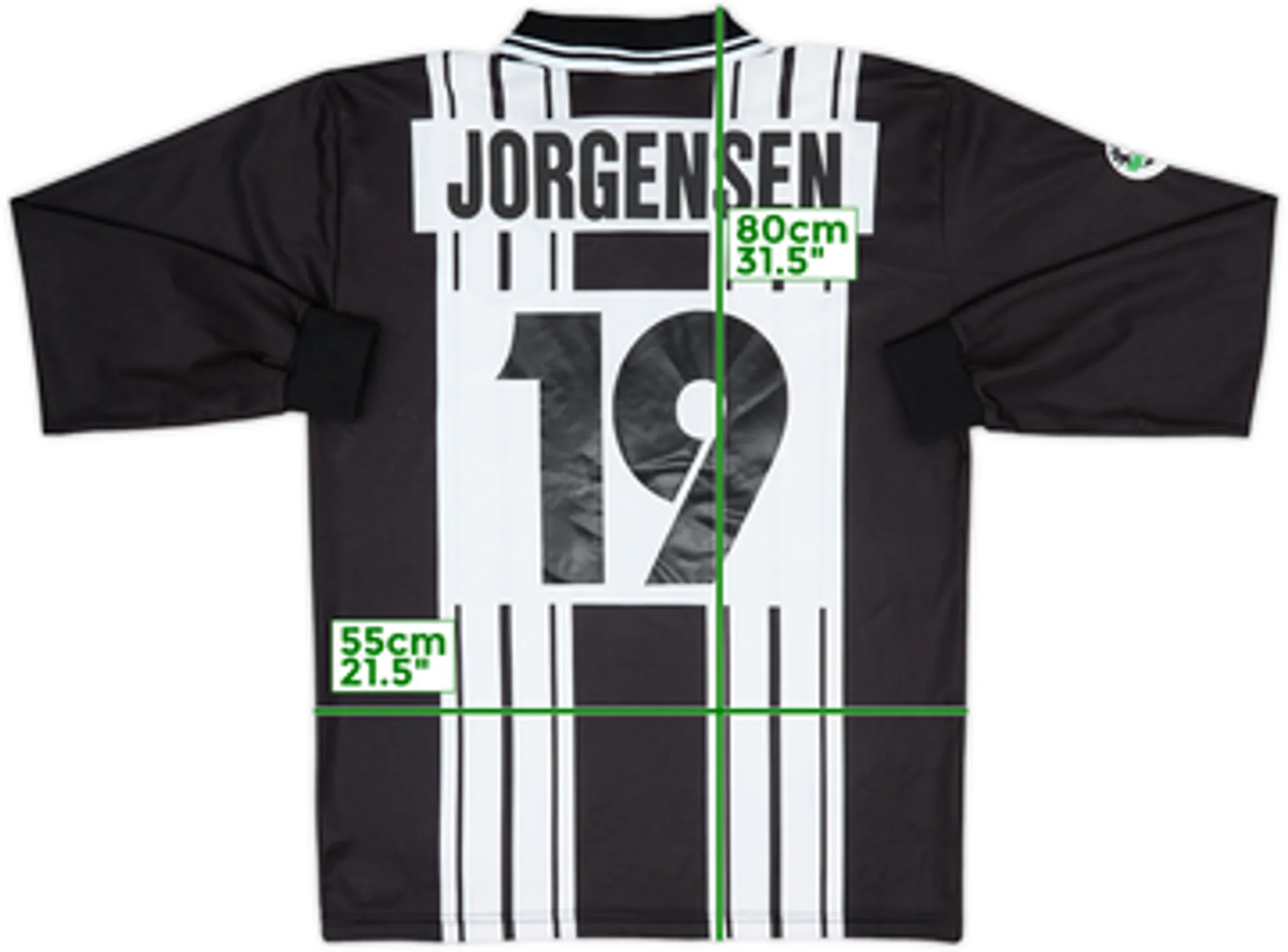 1998-99 Udinese Home L/S Shirt Jørgensen #19 - 6/10 - (XL)
