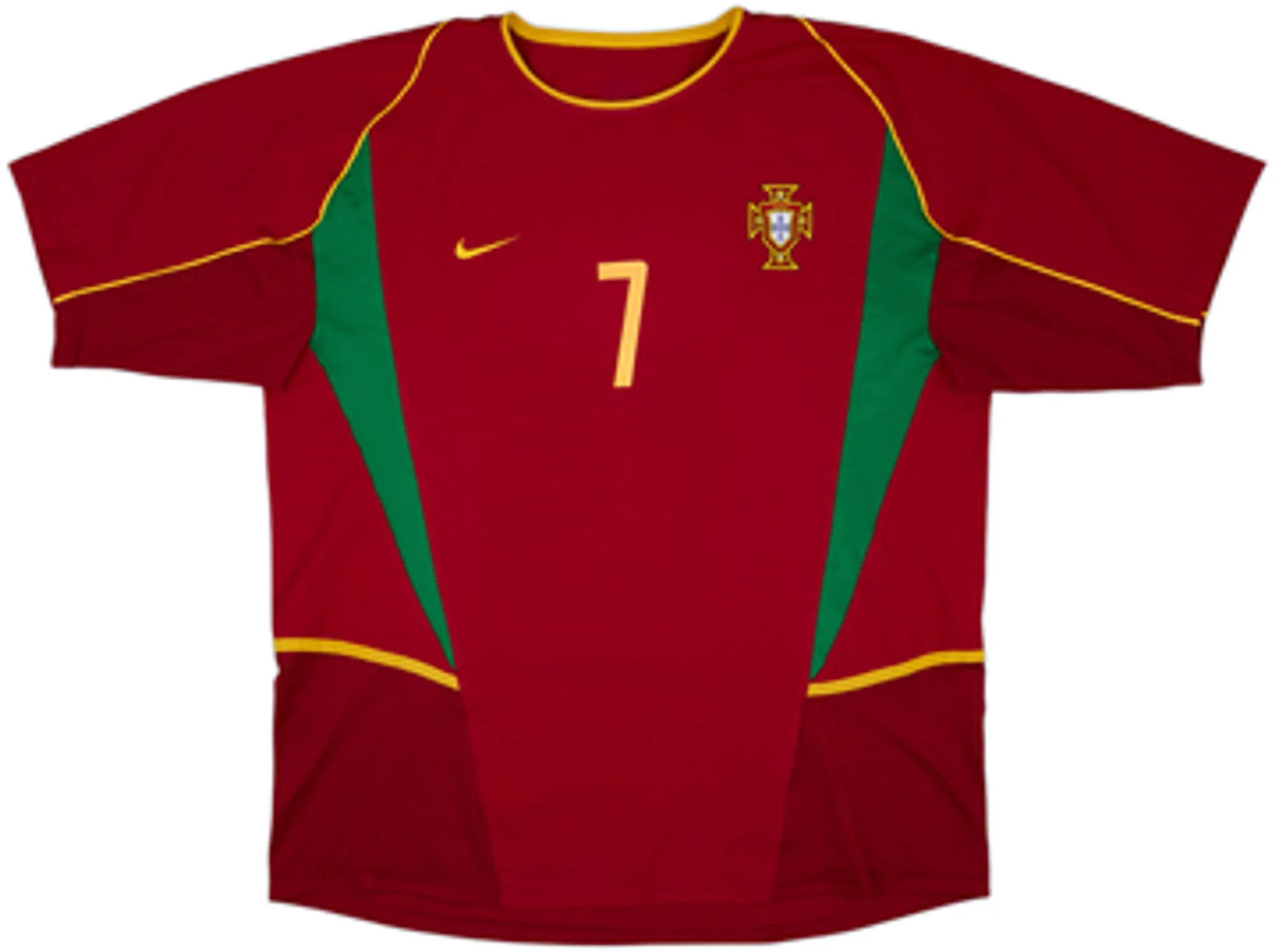 2002-04 Portugal Home Shirt Figo #7 - 7/10 - (XL)