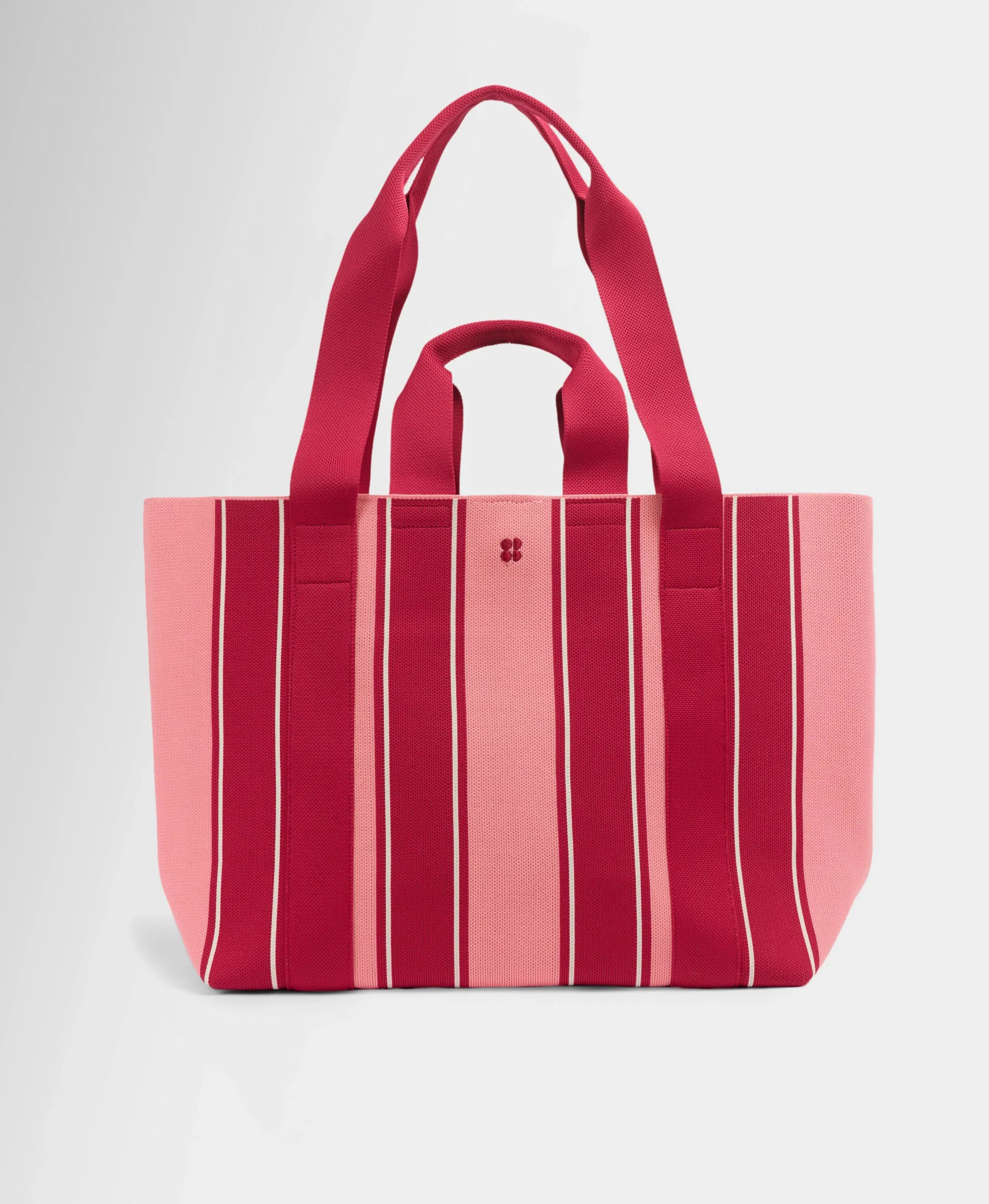 Sweaty Betty Knitted Stripe Bag, Pink, Women's OS