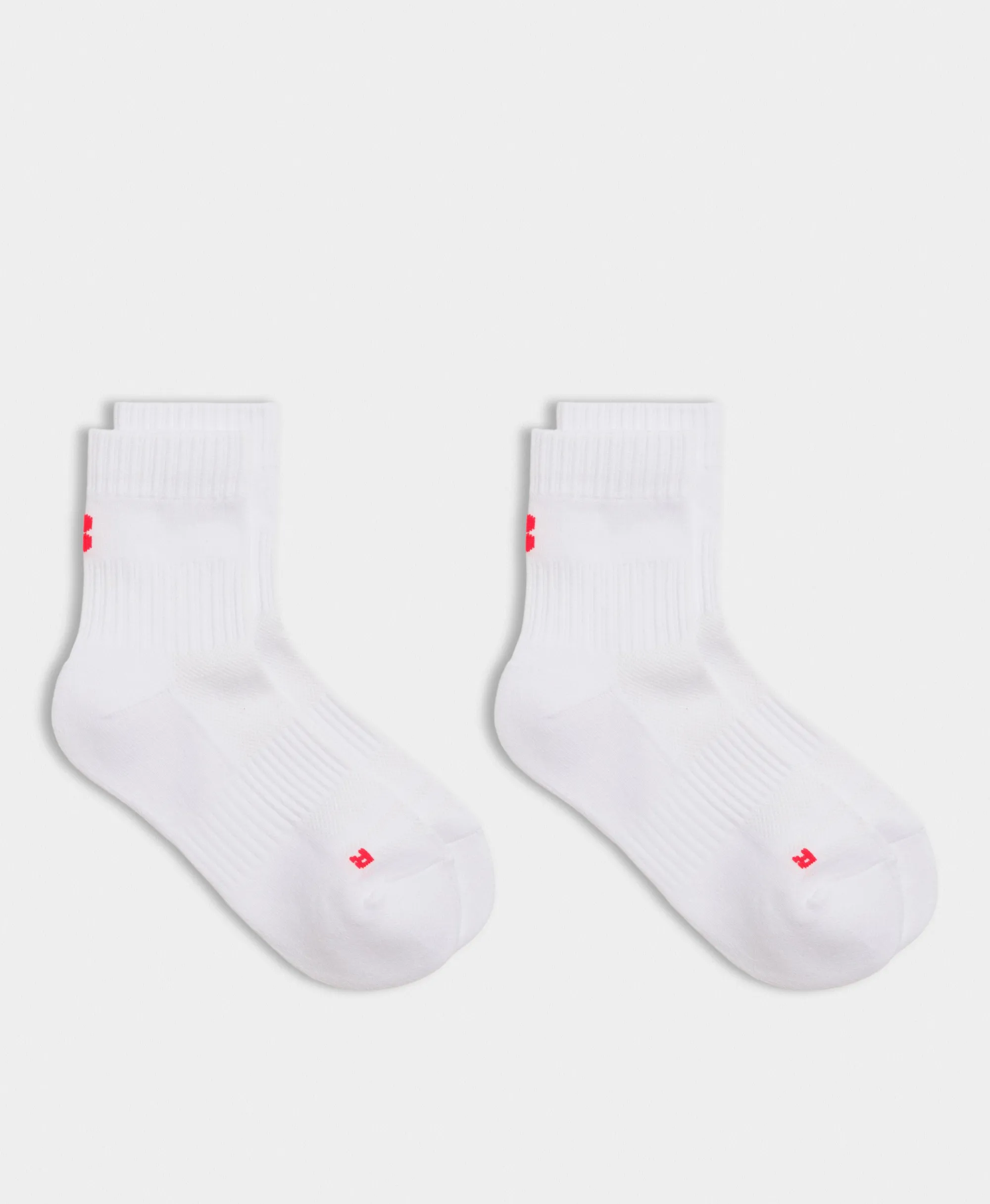 Sweaty Betty Crew Running Socks 2 Pack, White, Women's UK 2-5