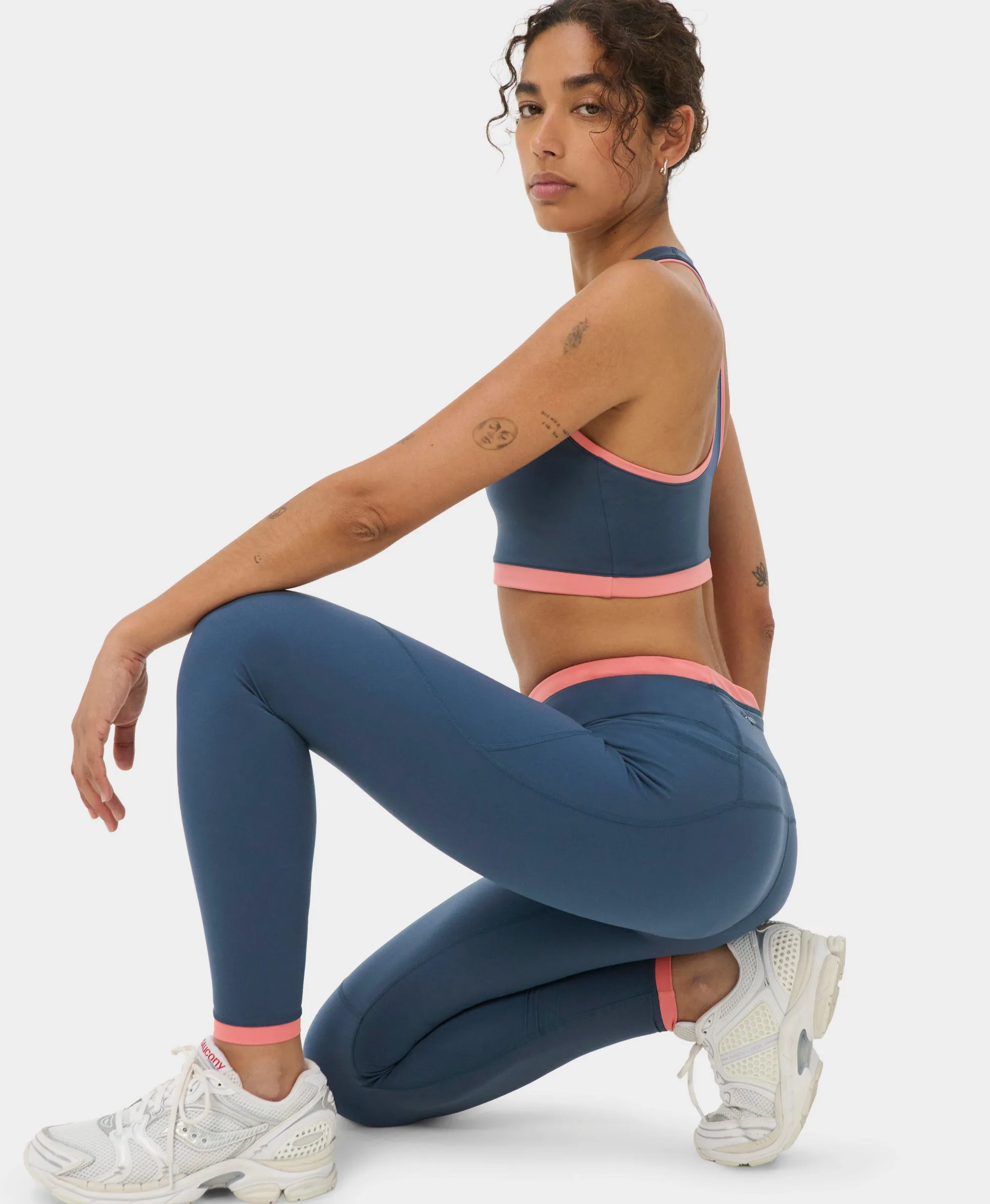 Sweaty Betty Power Colourblock Gym Leggings, Pink, Women's XS