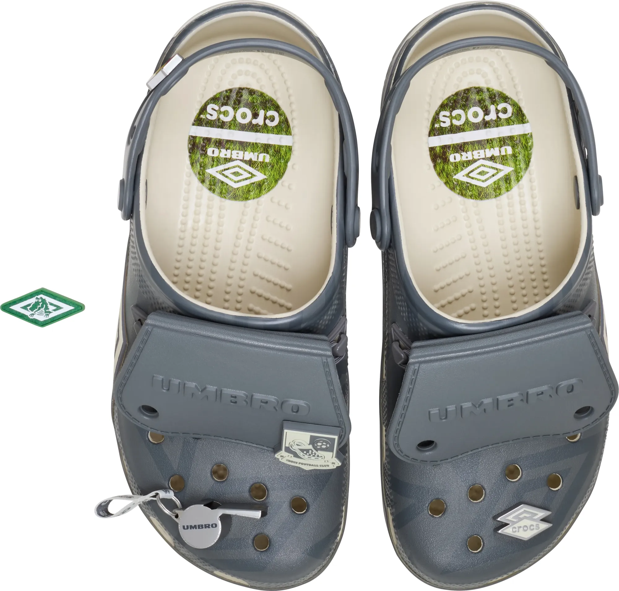 Crocs | Unisex | Umbro Crocs Classic | Clogs | Bone/Slate Grey | W10/M9