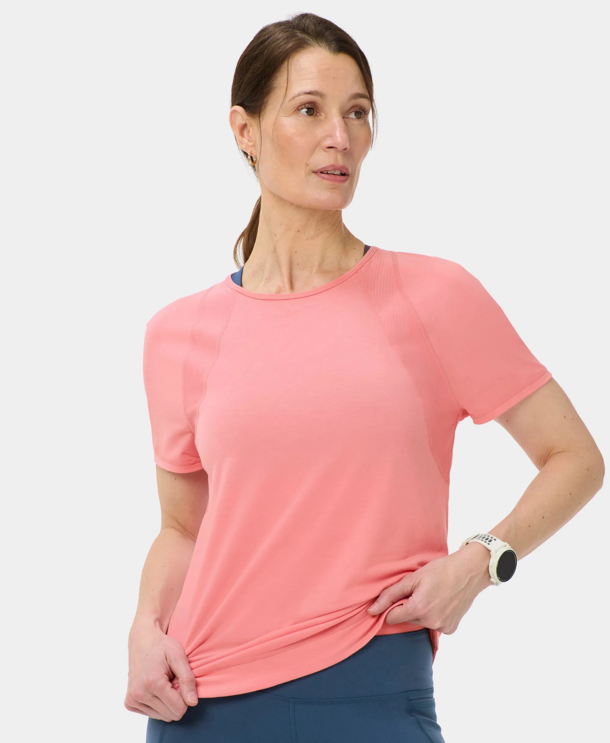 Sweaty Betty Breathe Easy Mesh T-Shirt, Pink, Women's XS