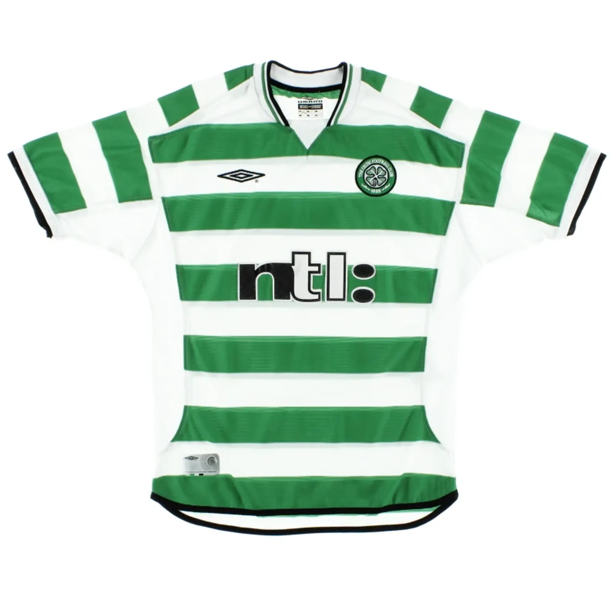 2001-03 Celtic Umbro Home Shirt XL - Celtic / Excellent 