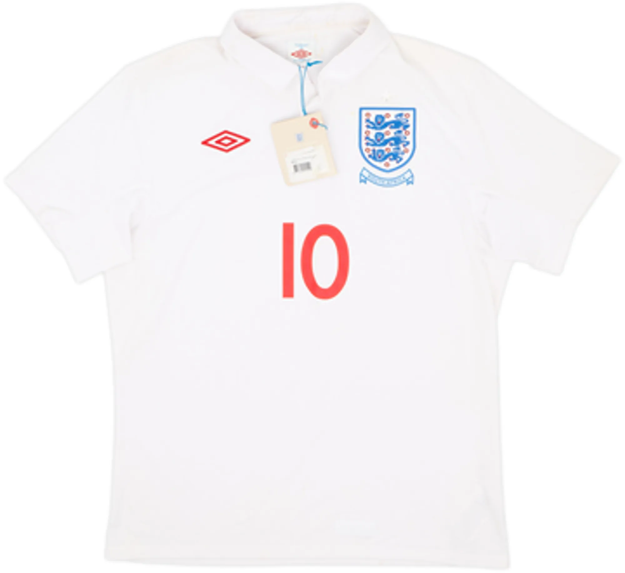 2009-10 England 'South Africa' Home Shirt Rooney #10 (L)