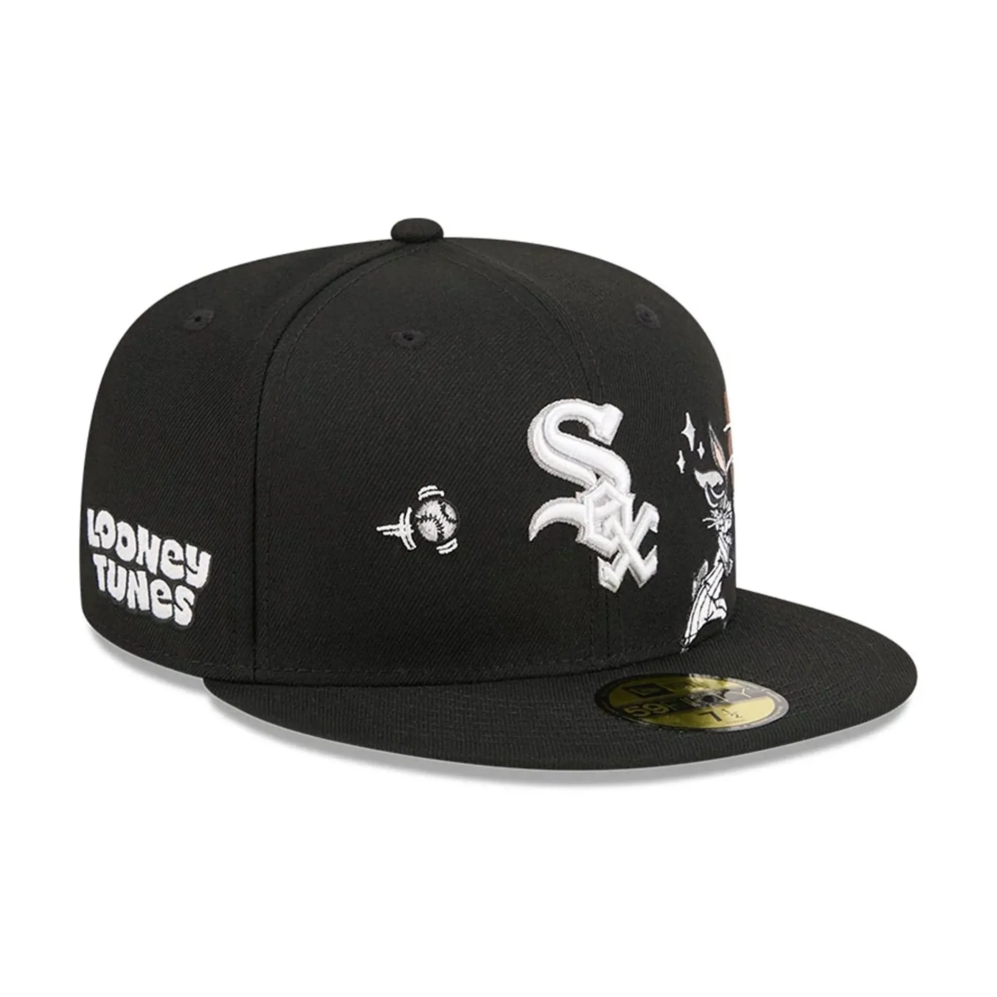 Chicago White Sox MLB X Looney Tunes Bugs Bunny Black 59FIFTY Fitted Cap New Era Cap adult unisex