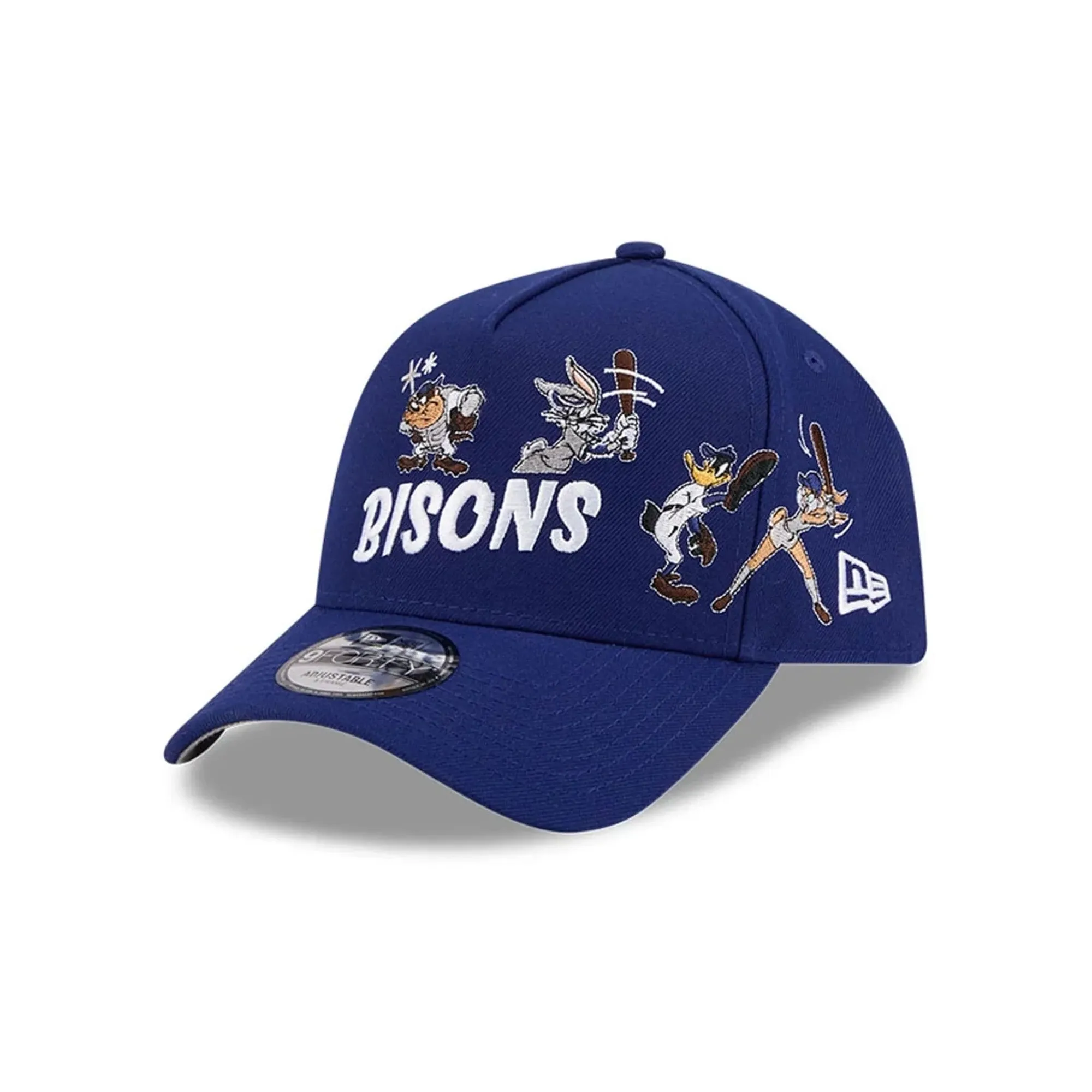 Buffalo Bisons MiLB X Looney Tunes Dark Blue 9FORTY A-Frame Adjustable Cap New Era Cap adult unisex