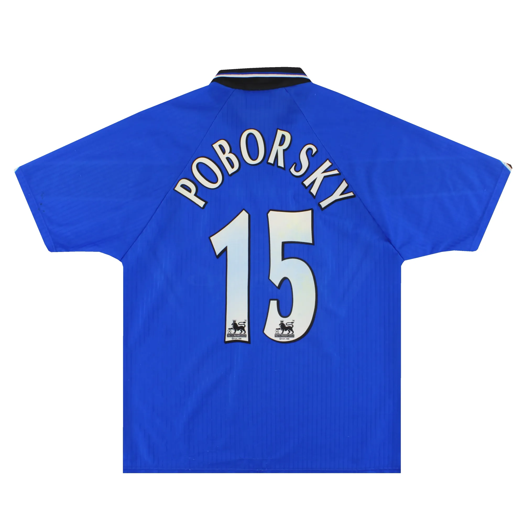 1996-97 Manchester United Umbro Third Shirt Poborsky #15 L - Manchester United / Excellent 