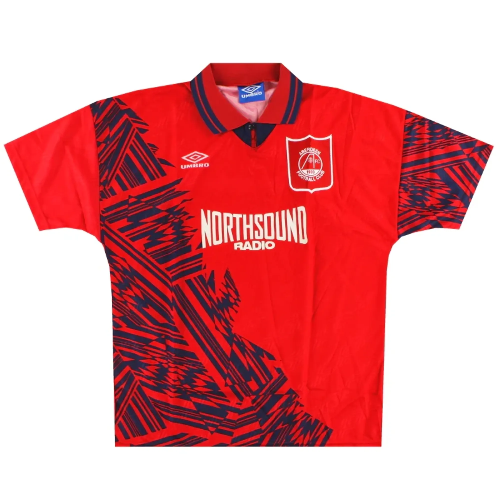 1994-96 Aberdeen Umbro Home Shirt L - Aberdeen / Excellent 