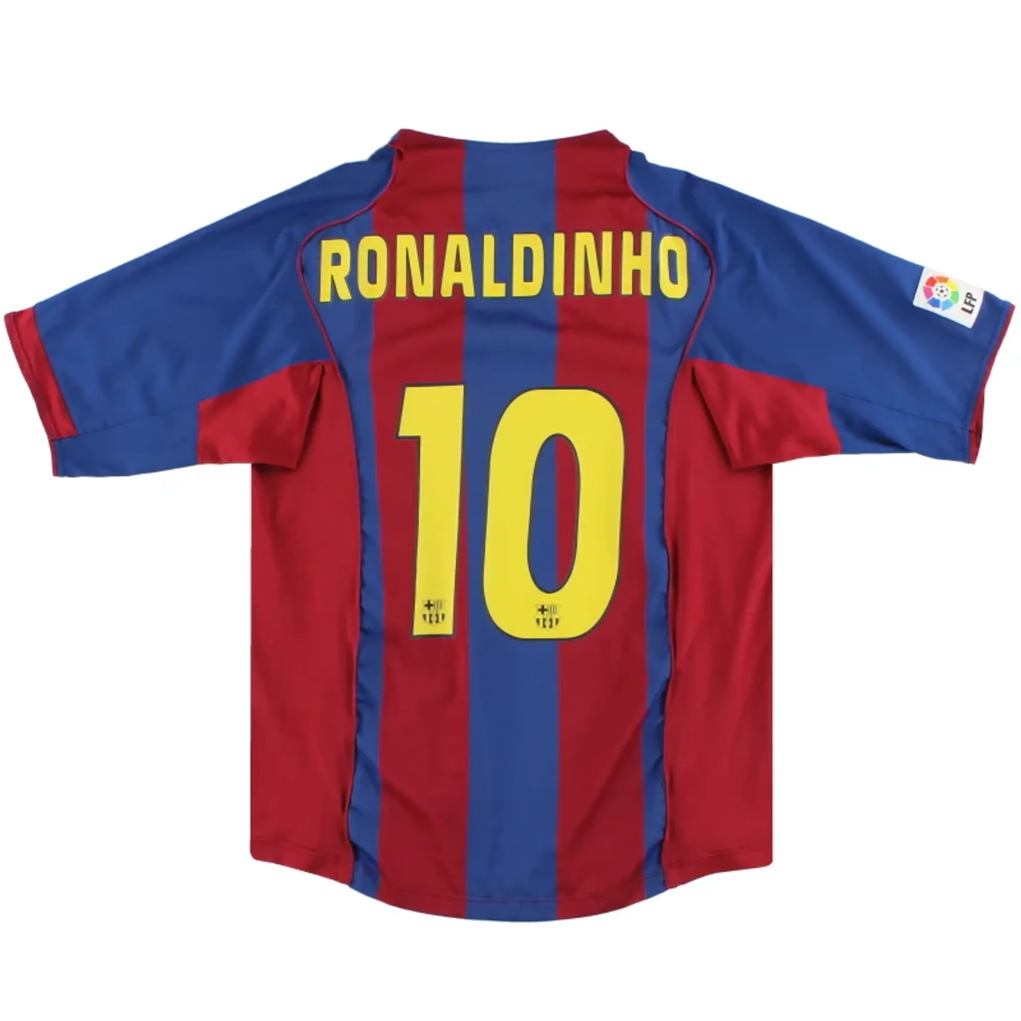 2004-05 Barcelona Nike Home Shirt Ronaldinho #10 S - Barcelona / Excellent 
