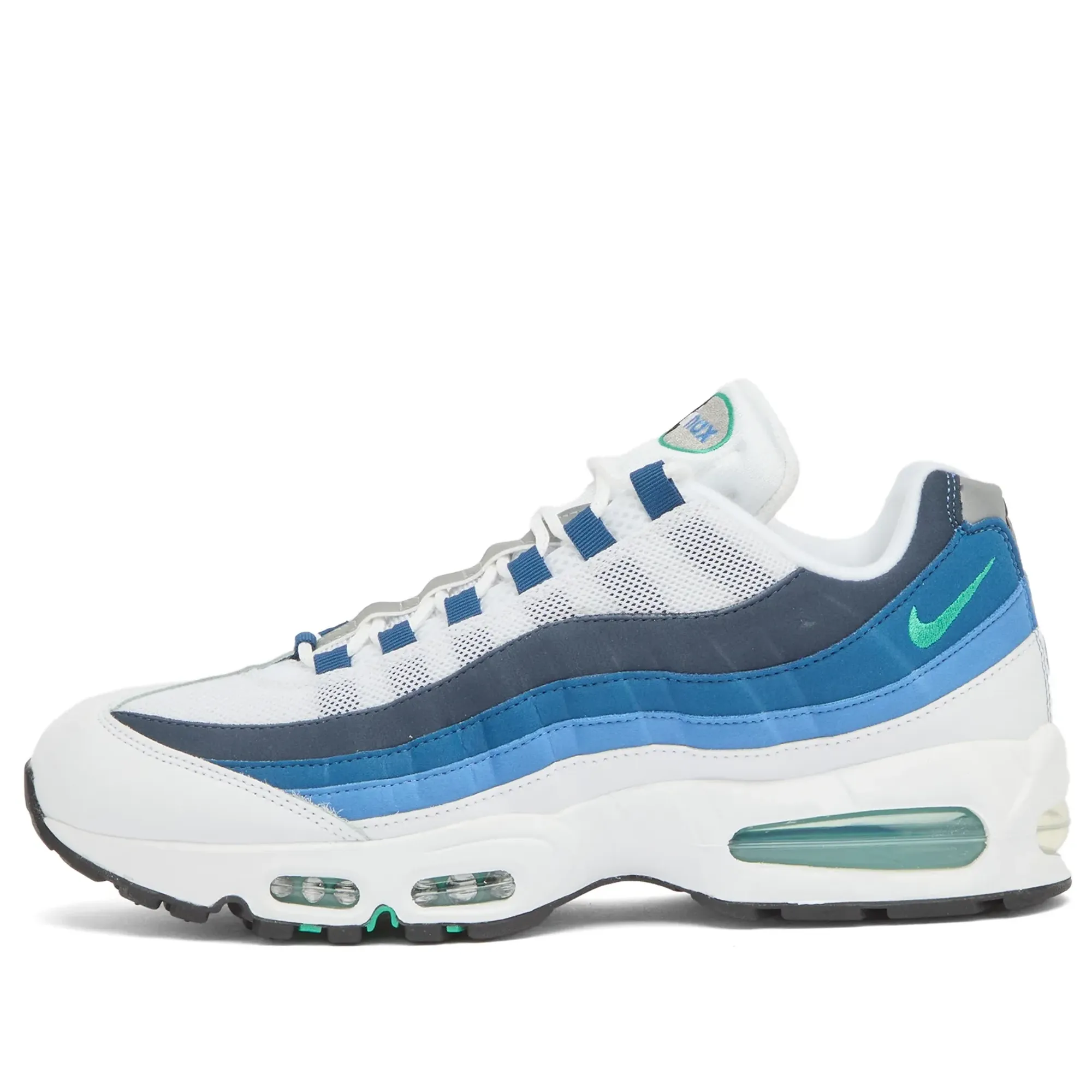 Nike Air Max 95 Big Bubble Sneaker White/Green/Blue