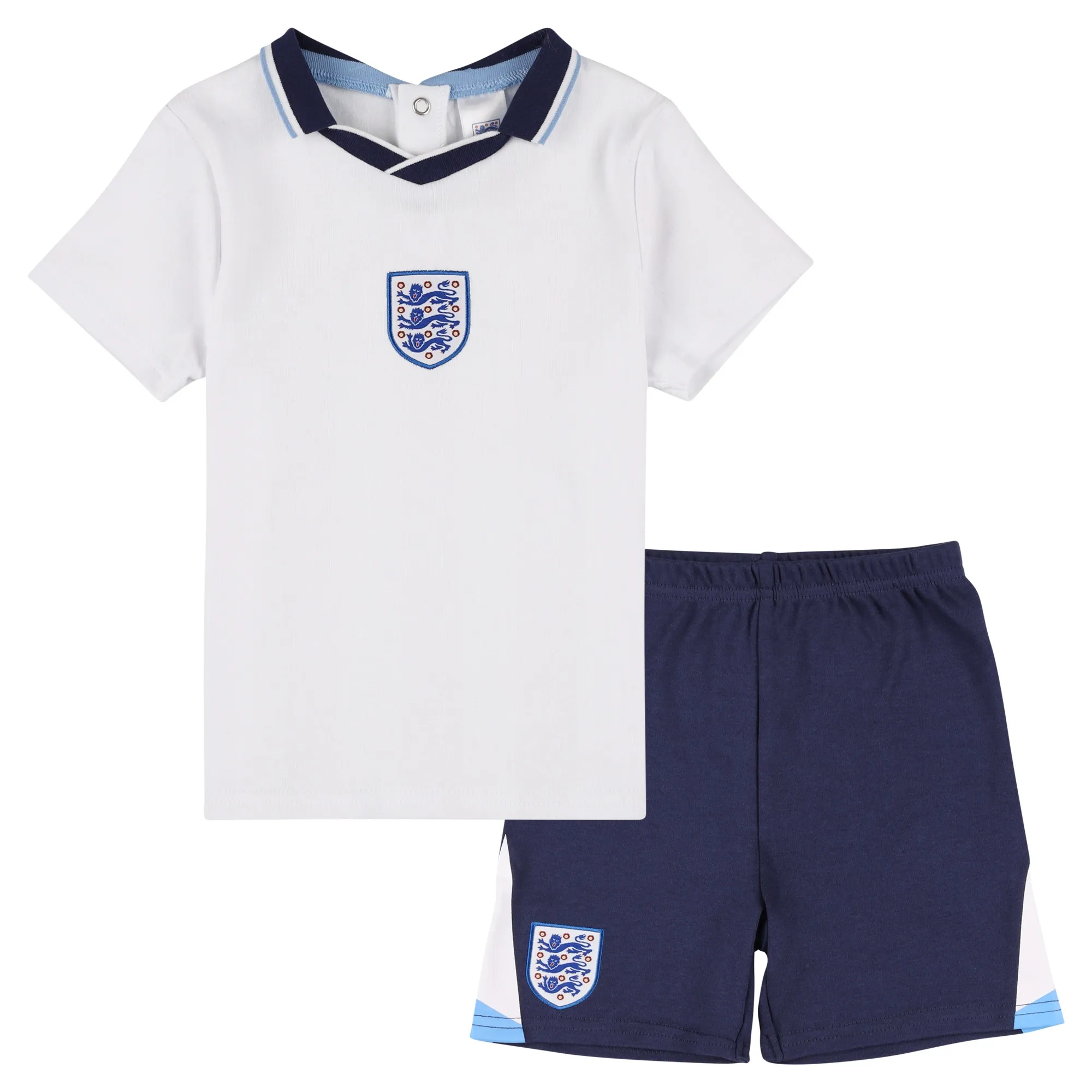 England 1996 Home Retro Tee & Shorts Set