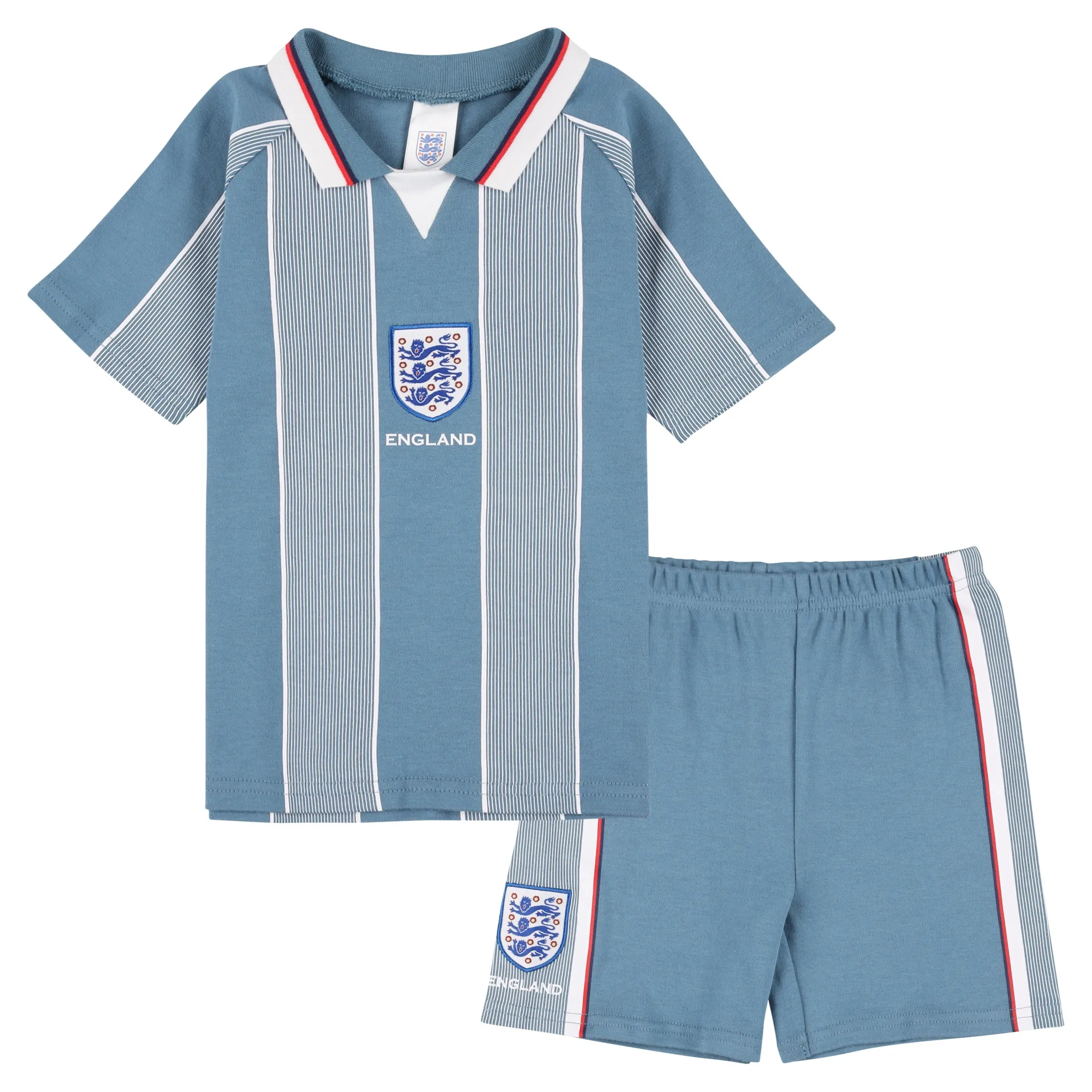 England 1996 Away Retro Tee & Shorts Set