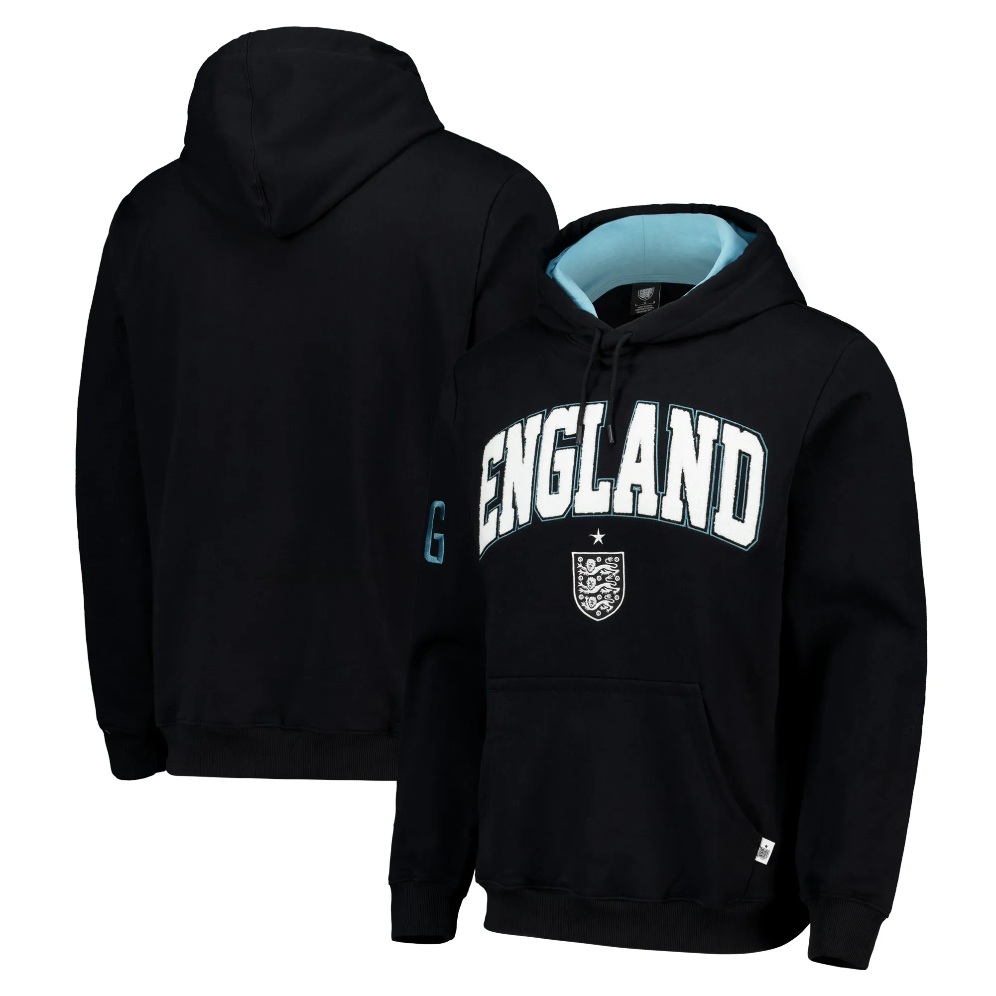 England Lifestyle Fleece Pullover Hoodie - Black