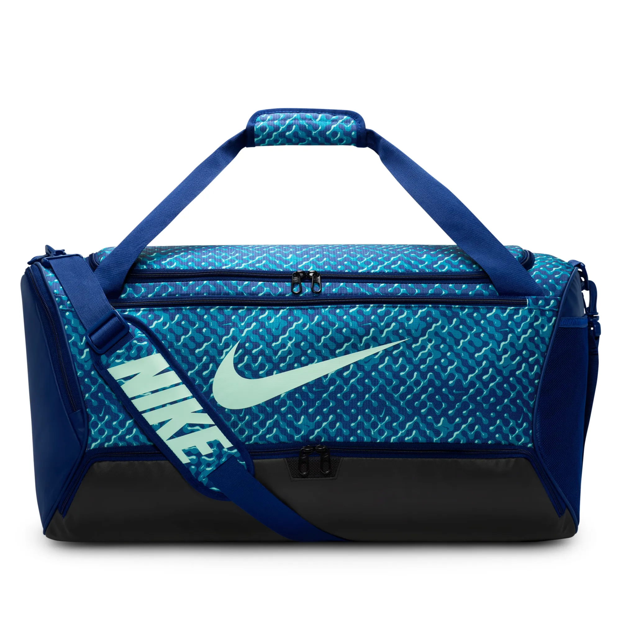 Nike Brasilia Duffel Bag (Medium, 60L) - Blue - Polyester