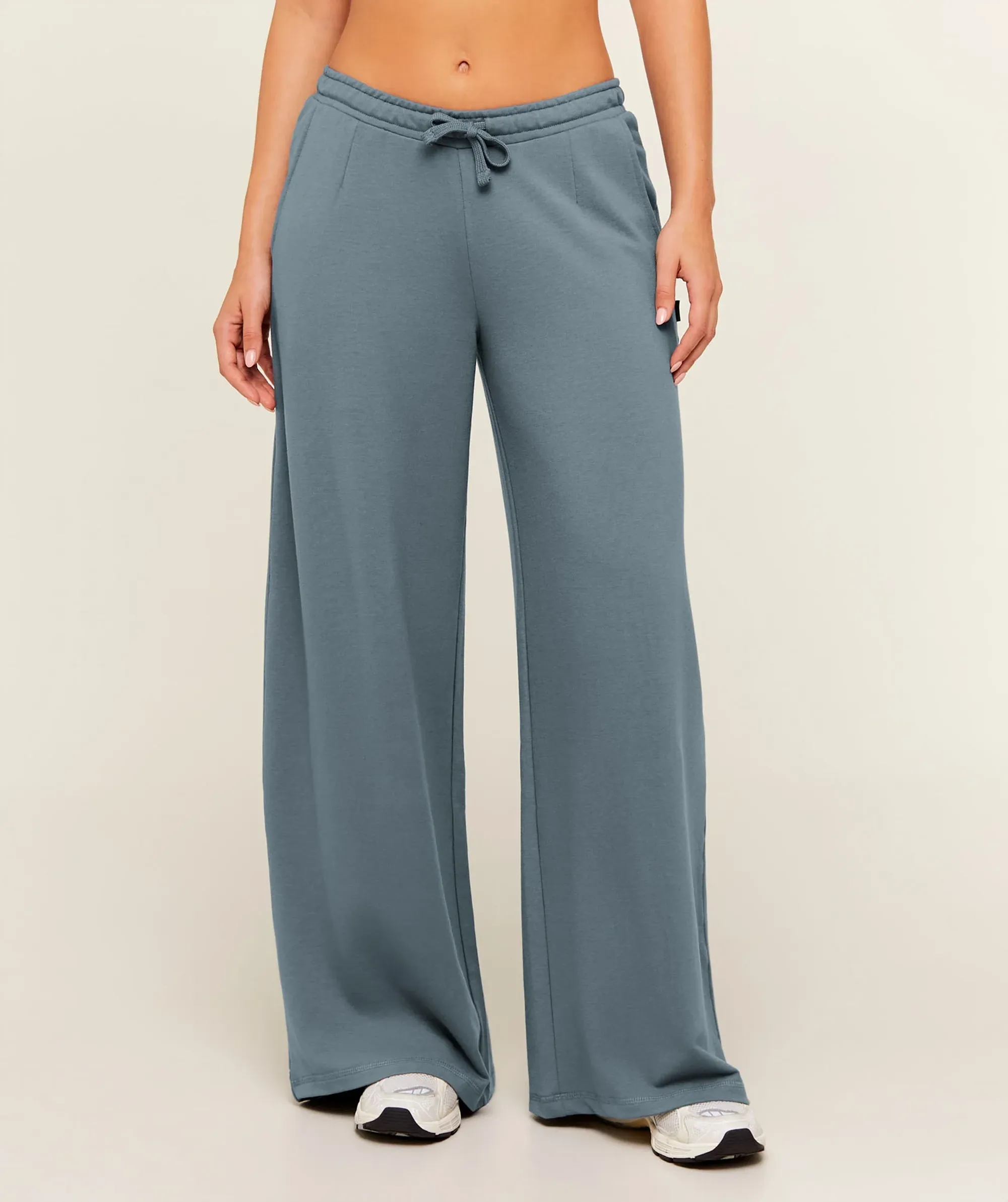 Gymshark Lightweight Wide Leg Pants Regular - Iron Blue