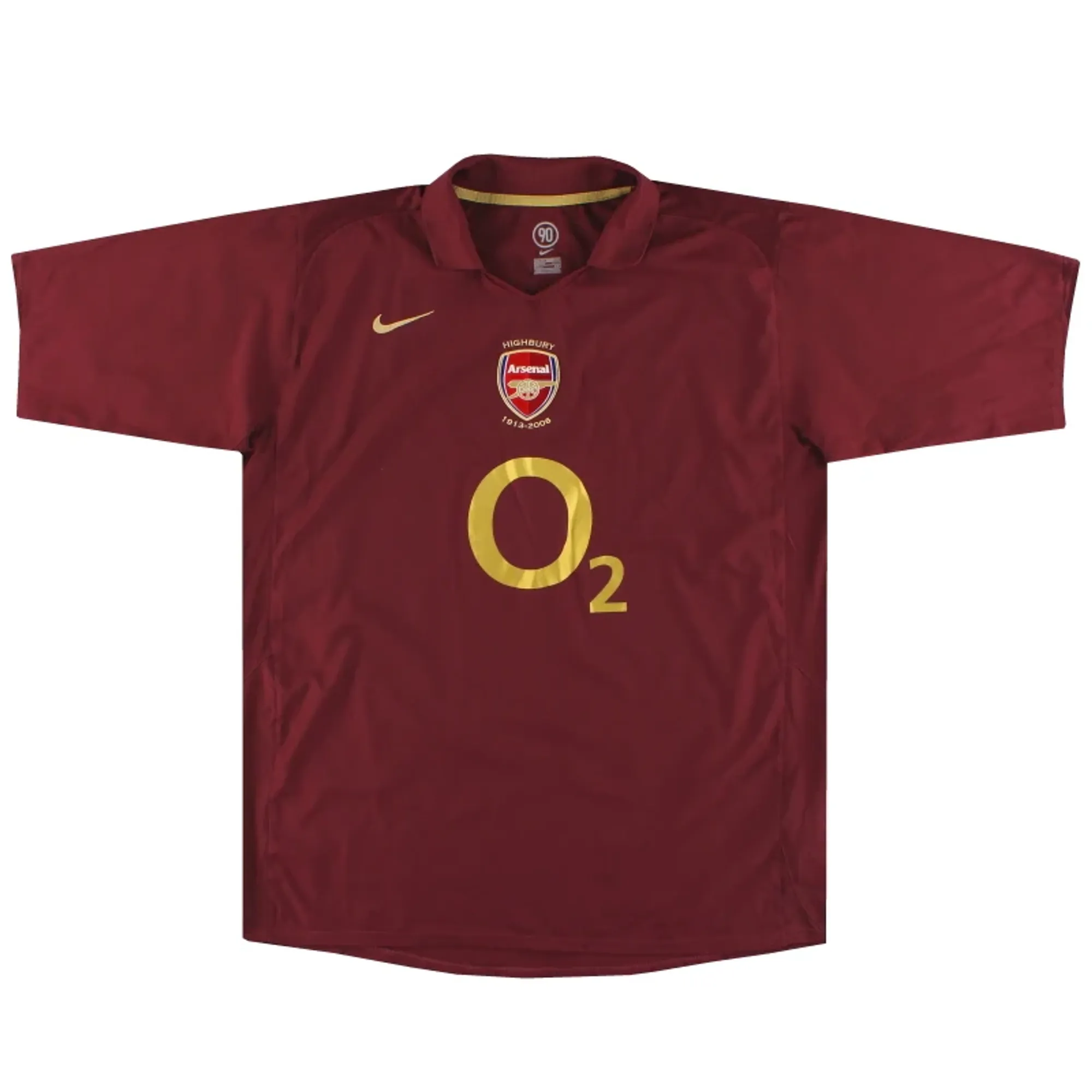 2005-06 Arsenal Nike Commemorative Highbury Home Shirt L - Arsenal / Excellent 