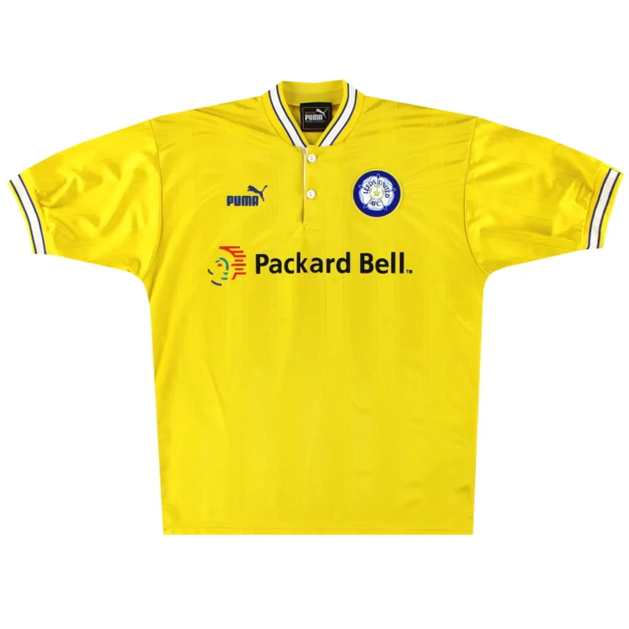 1996-99 Leeds Puma Away Shirt L - Leeds / Very Good 