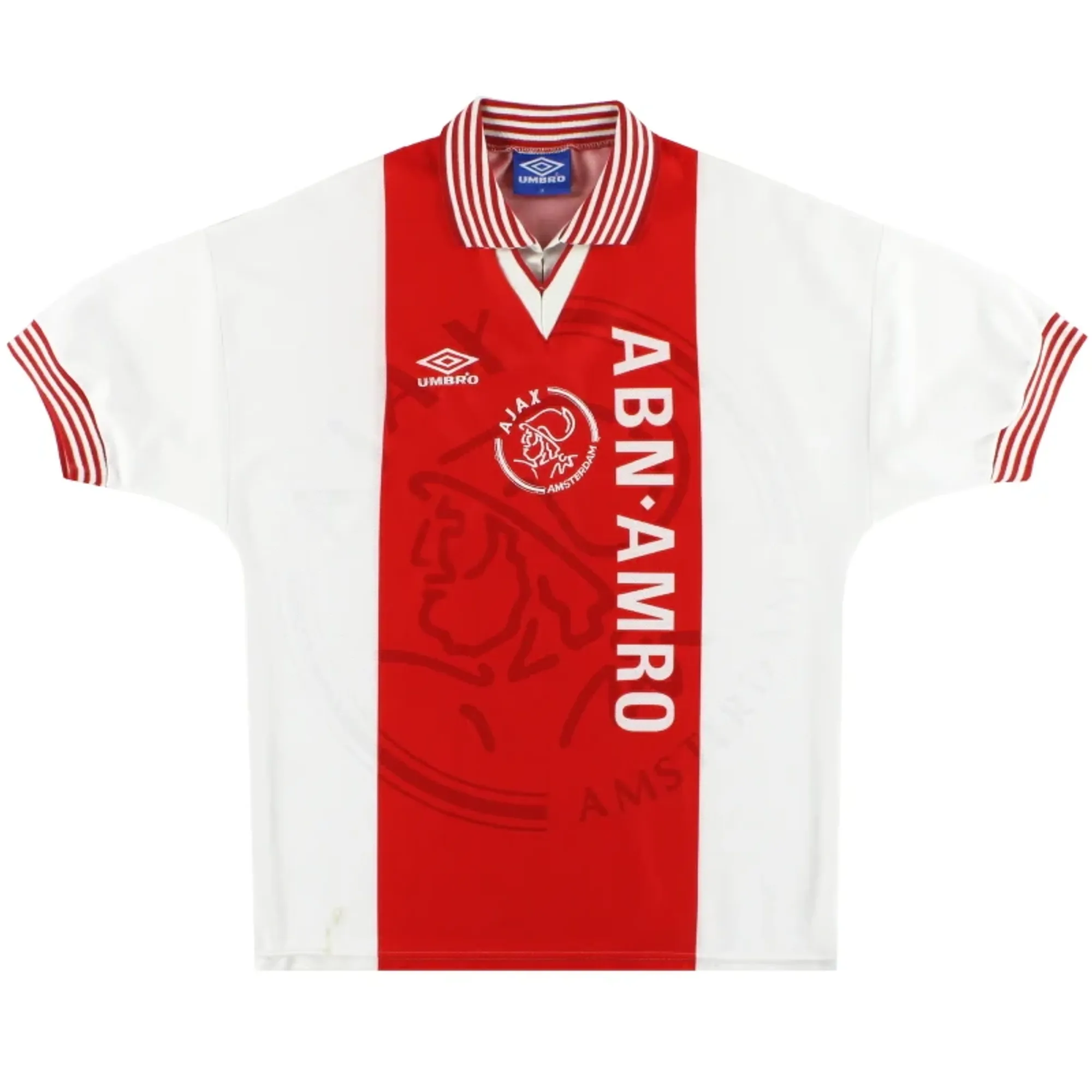 1995-96 Ajax Umbro Home Shirt XL - Ajax / Excellent 