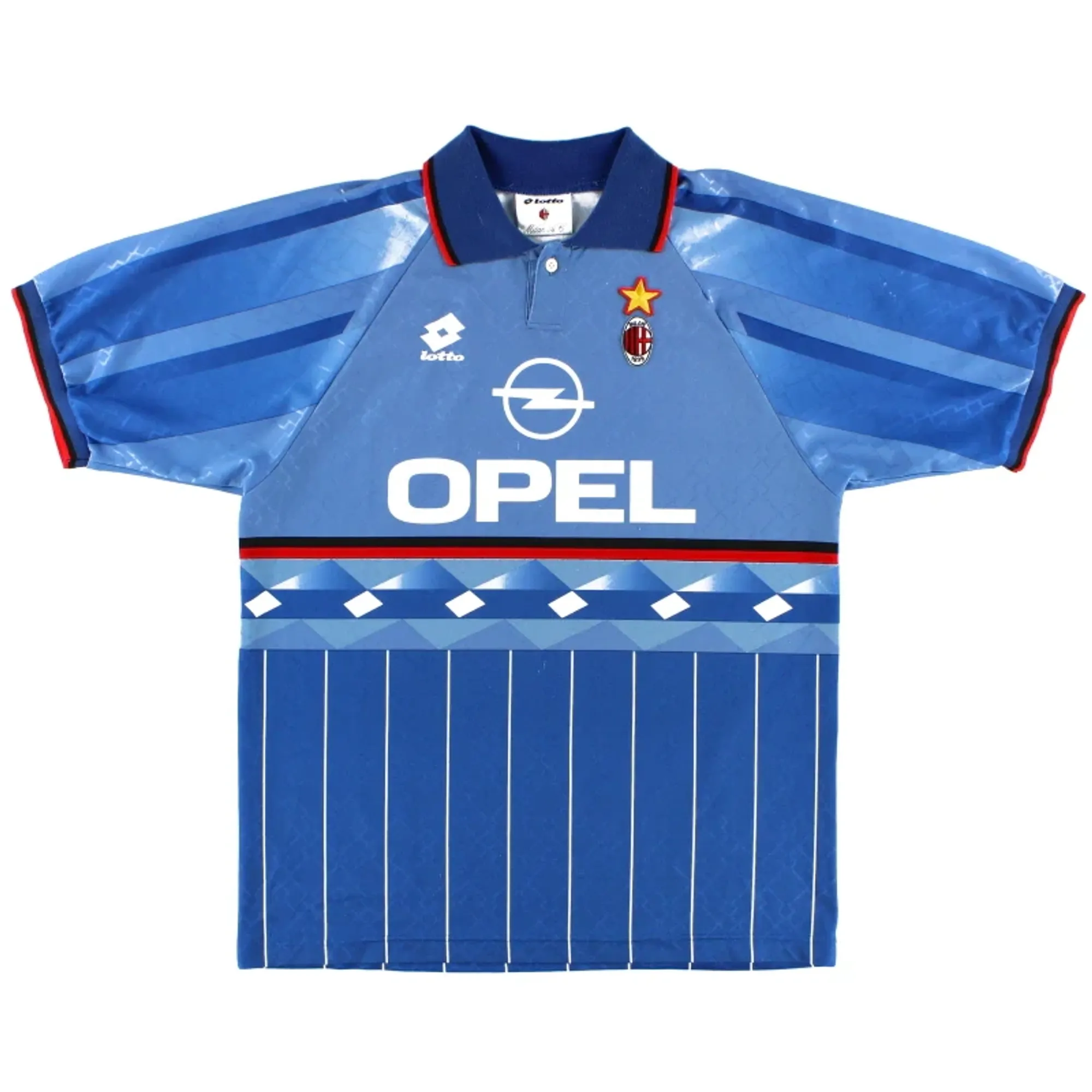 1995-96 AC Milan Lotto Fourth Shirt XL - AC Milan / Very Good 