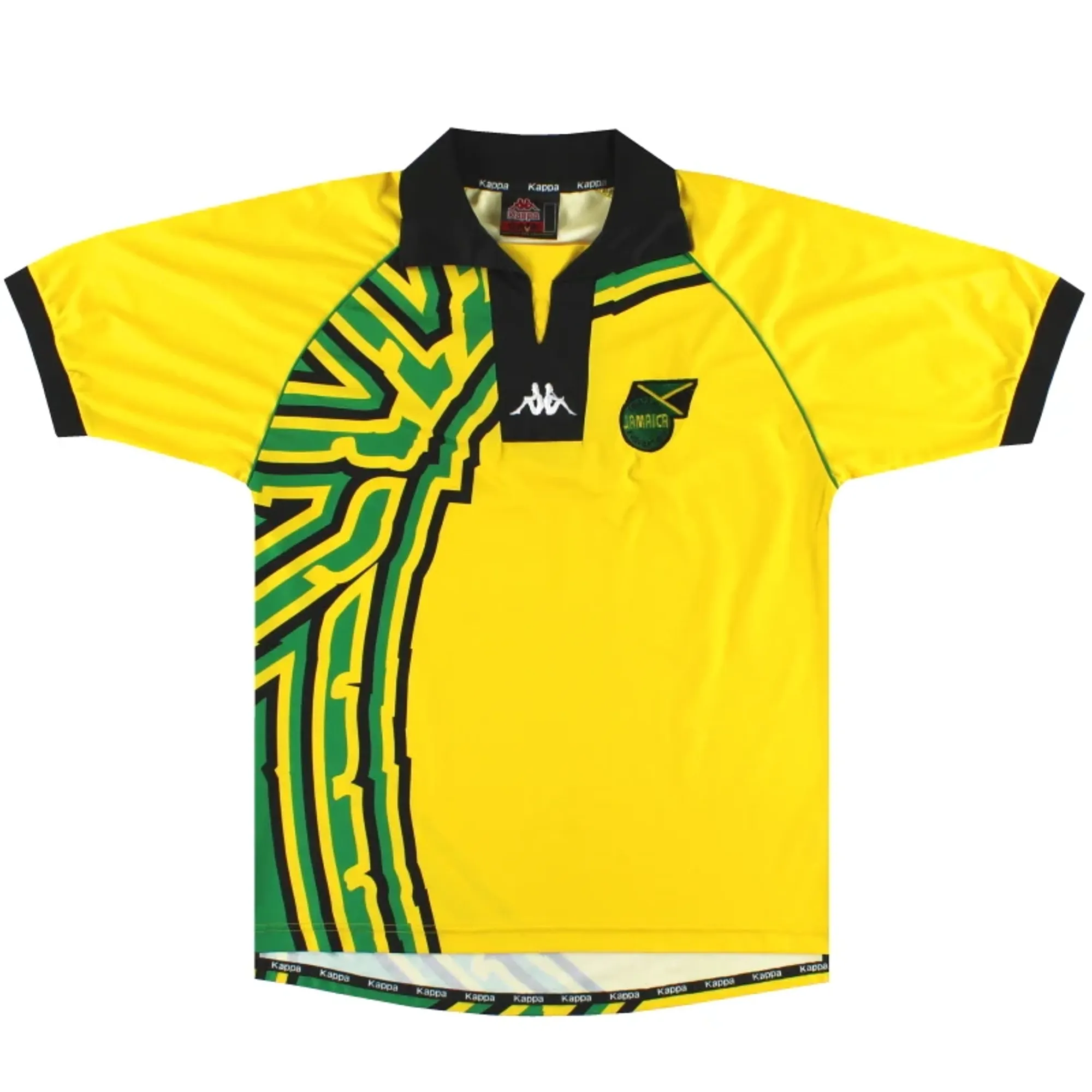 1998-00 Jamaica Kappa Home Shirt XL - Jamaica / Excellent 