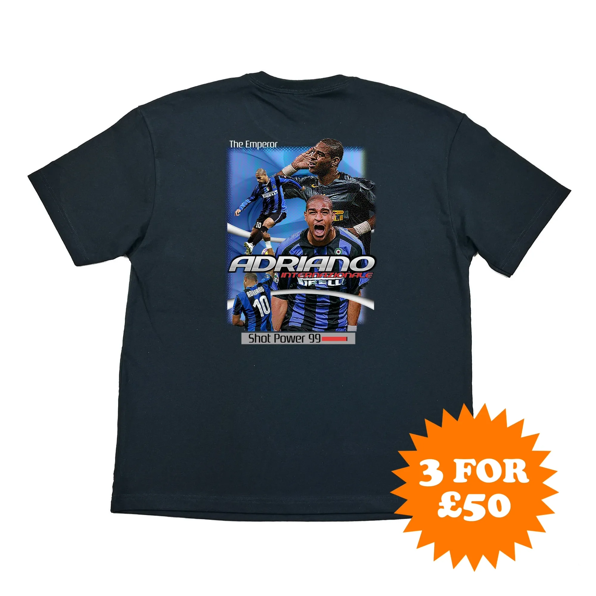 INTER MILAN ADRIANO BOOTLEG TEE | Cult Kits, Small / Inter Milan / White