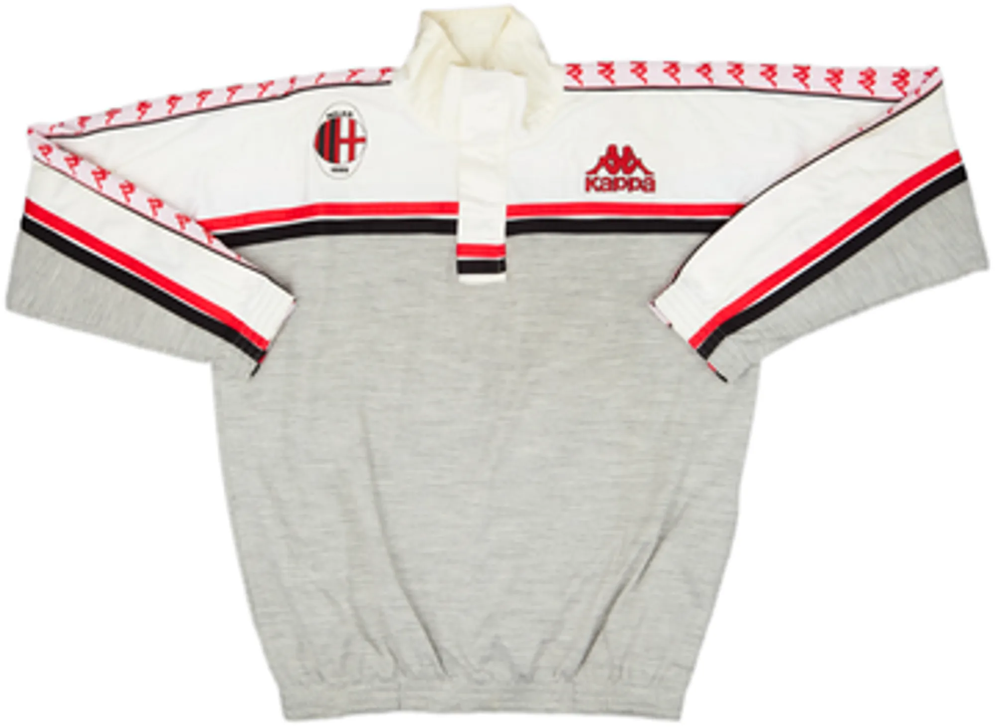 1987-88 AC Milan Kappa 1/4 Zip Tracksuit - 8/10 - (L)
