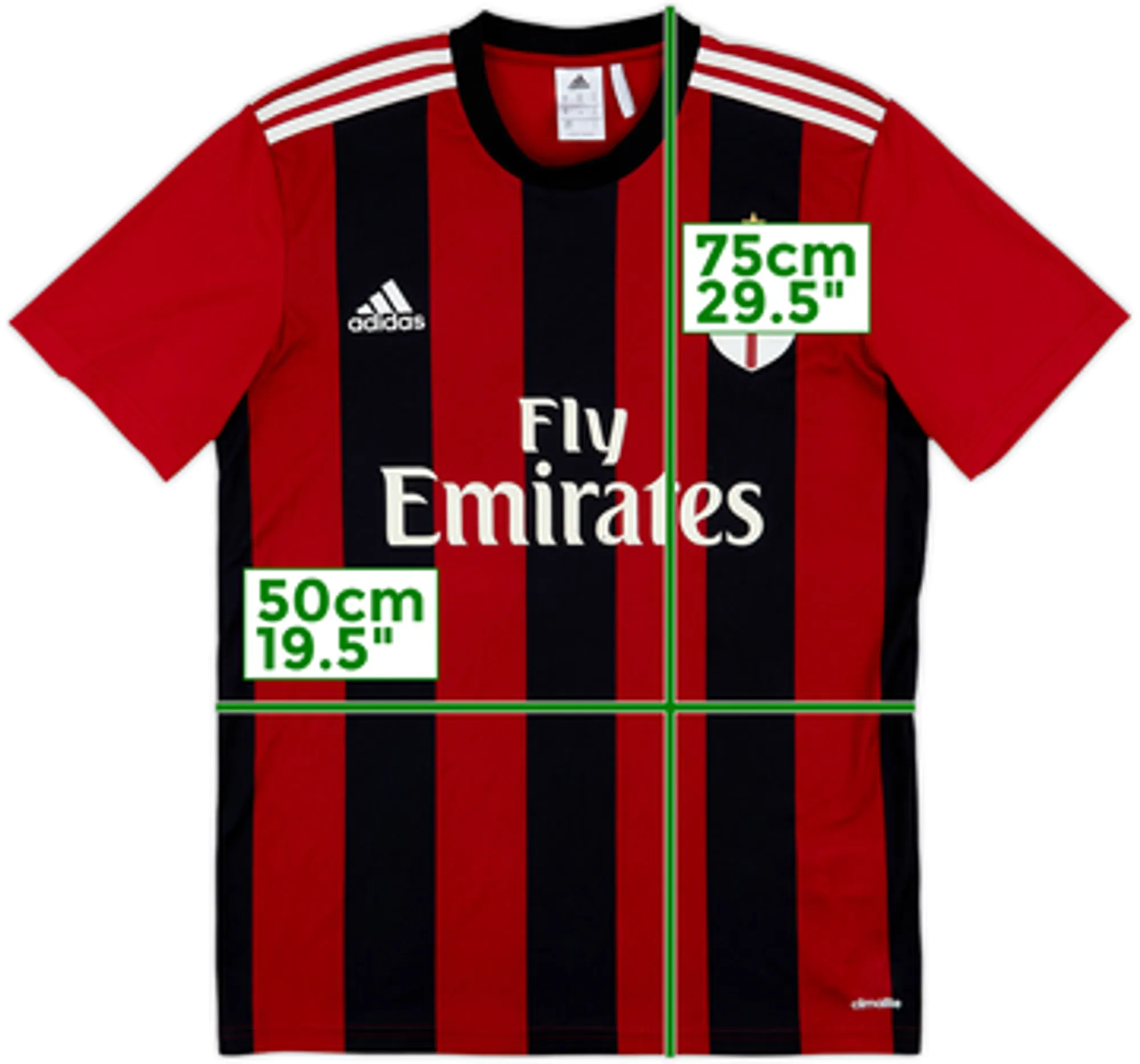 2014-15 AC Milan Basic Home Shirt - 6/10 - (M)