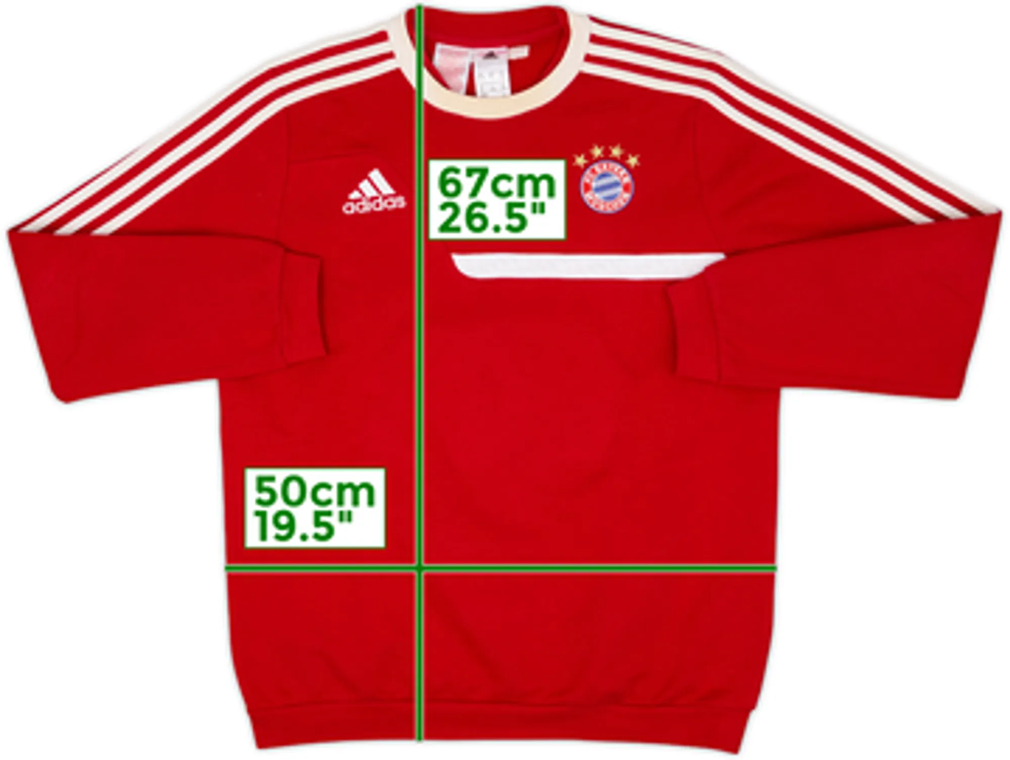 2013-14 Bayern Munich adidas Sweat Top - 5/10 - (XL.Boys)