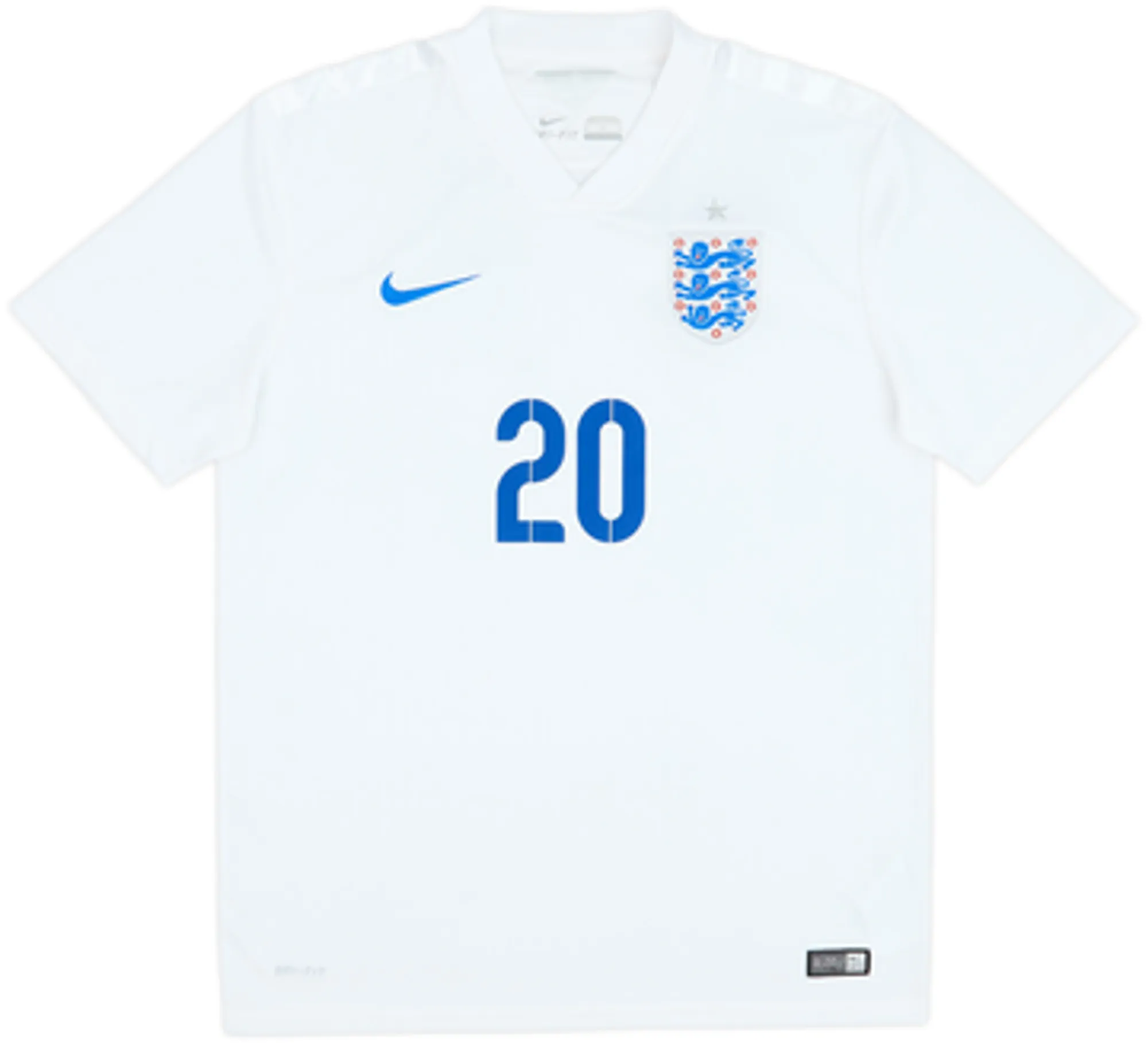2014-15 England Home Shirt Lallana #20 - 9/10 - (M)