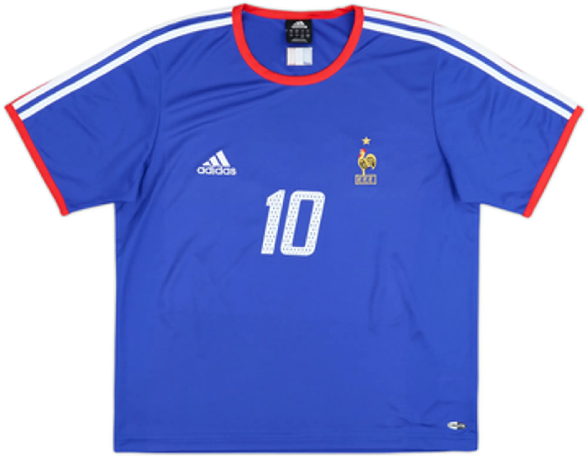 2004-06 France Basic Home Shirt Zidane #10 - 10/10 - (L)