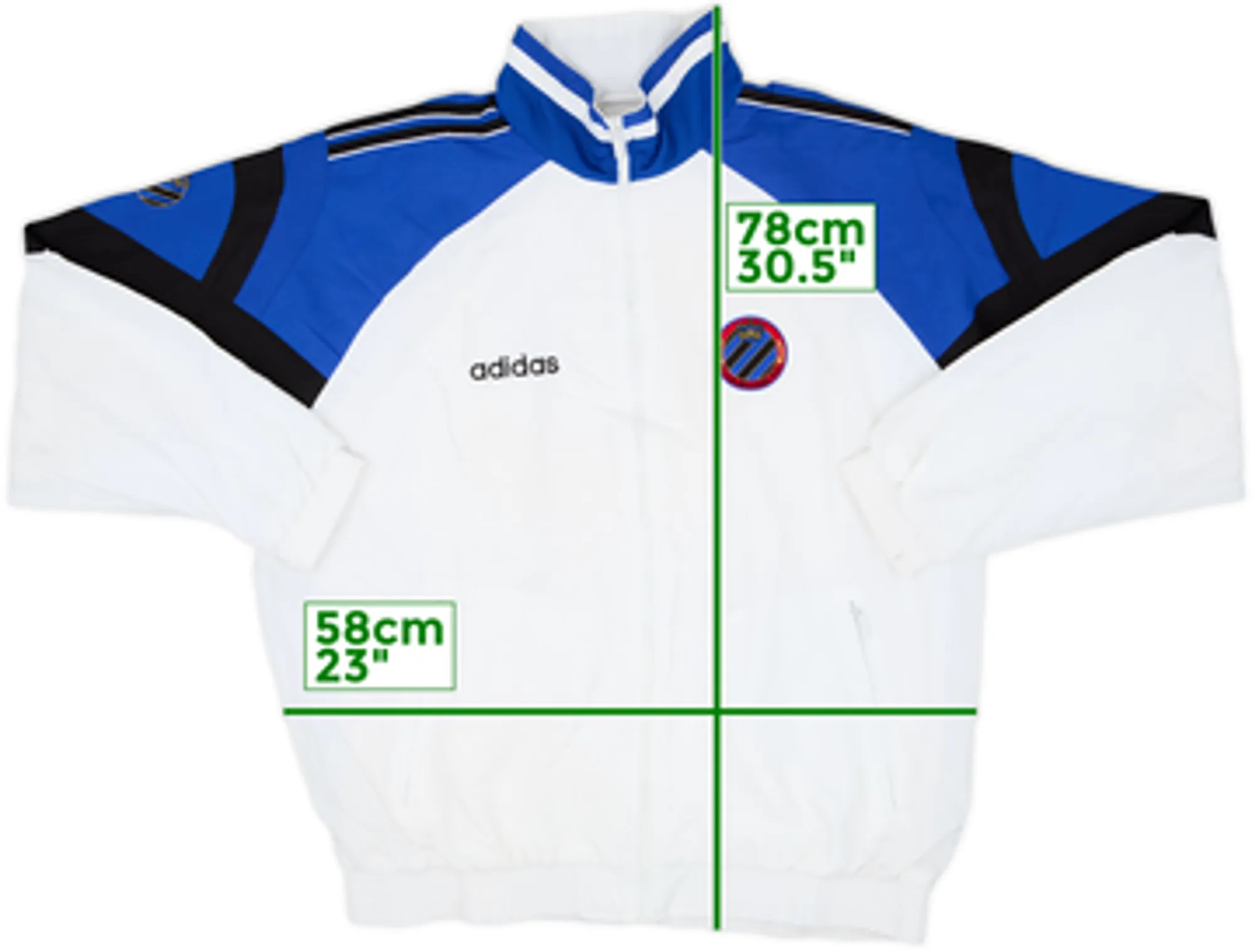 1996-98 Club Brugge adidas Track Jacket - 8/10 - (L/XL)