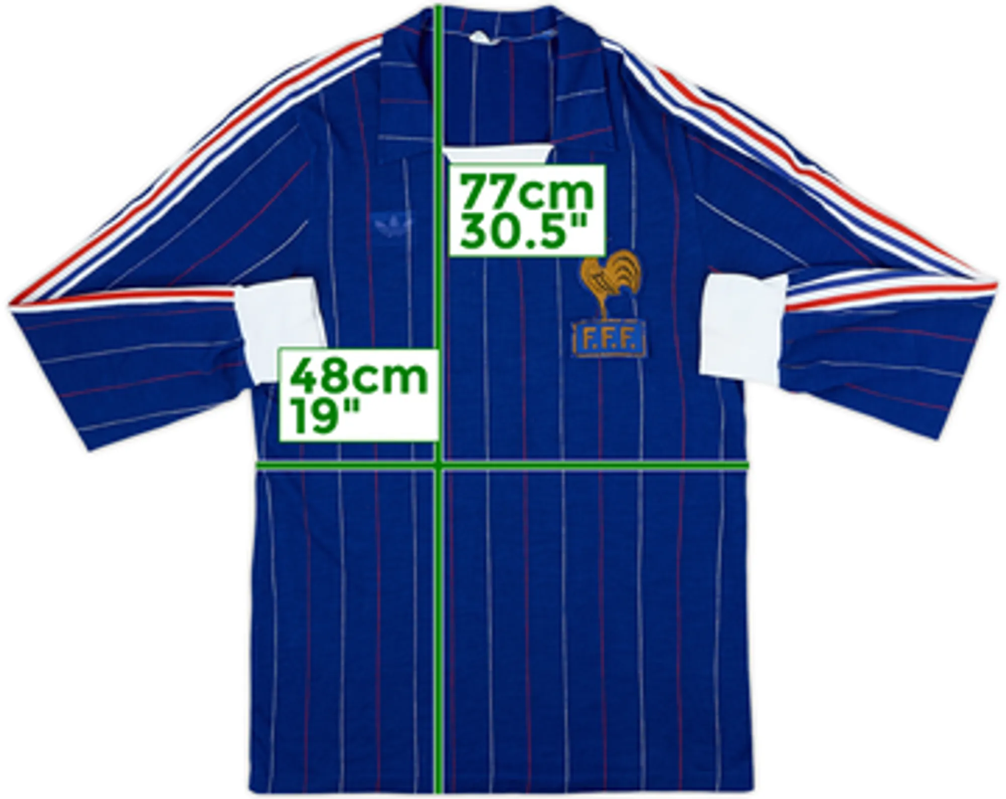 1980-82 France Home L/S Shirt - 5/10 - (L)