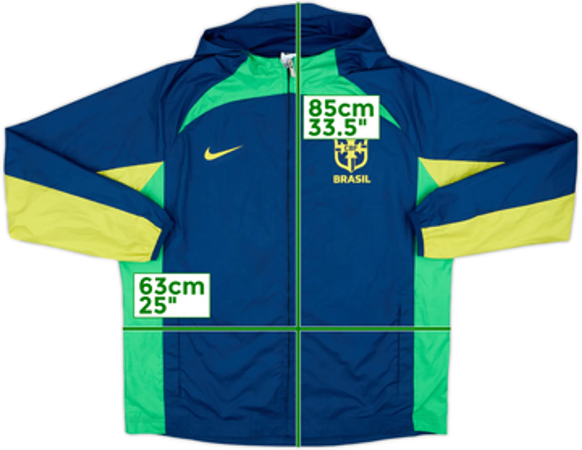 2022-23 Brazil Nike Hooded Track Jacket - 5/10 - (XL)