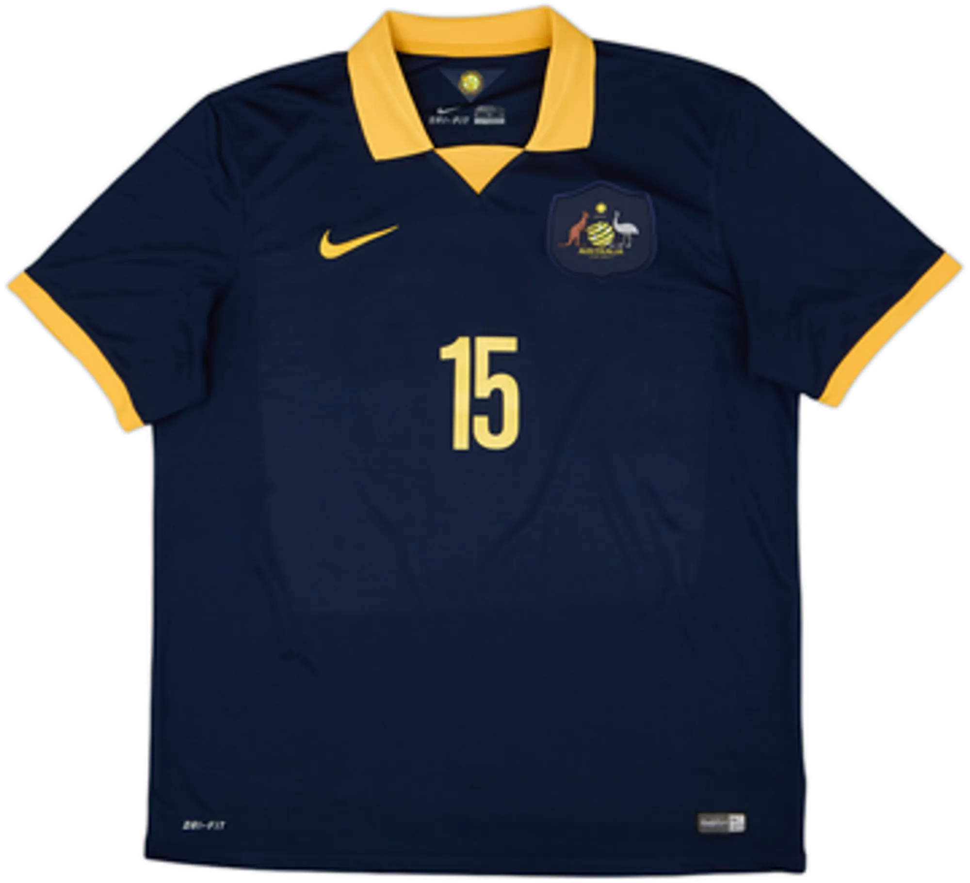 2014-16 Australia Away Shirt Jedinak #15 - 5/10 - (XL)