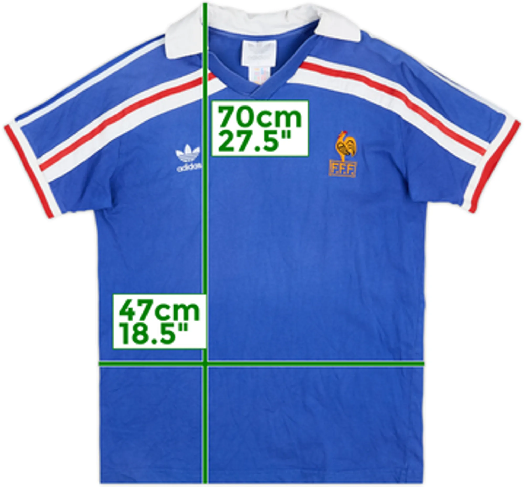 1996 France 1985-90 Retro Home Shirt - 9/10 - (L)