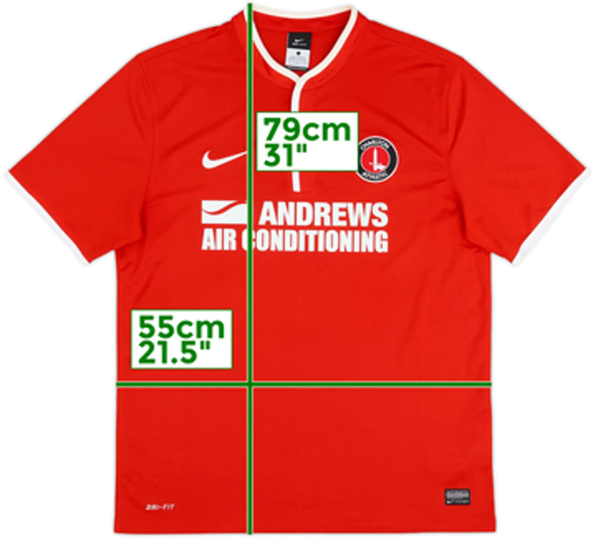 2013-14 Charlton Home Shirt - 8/10 - (L)