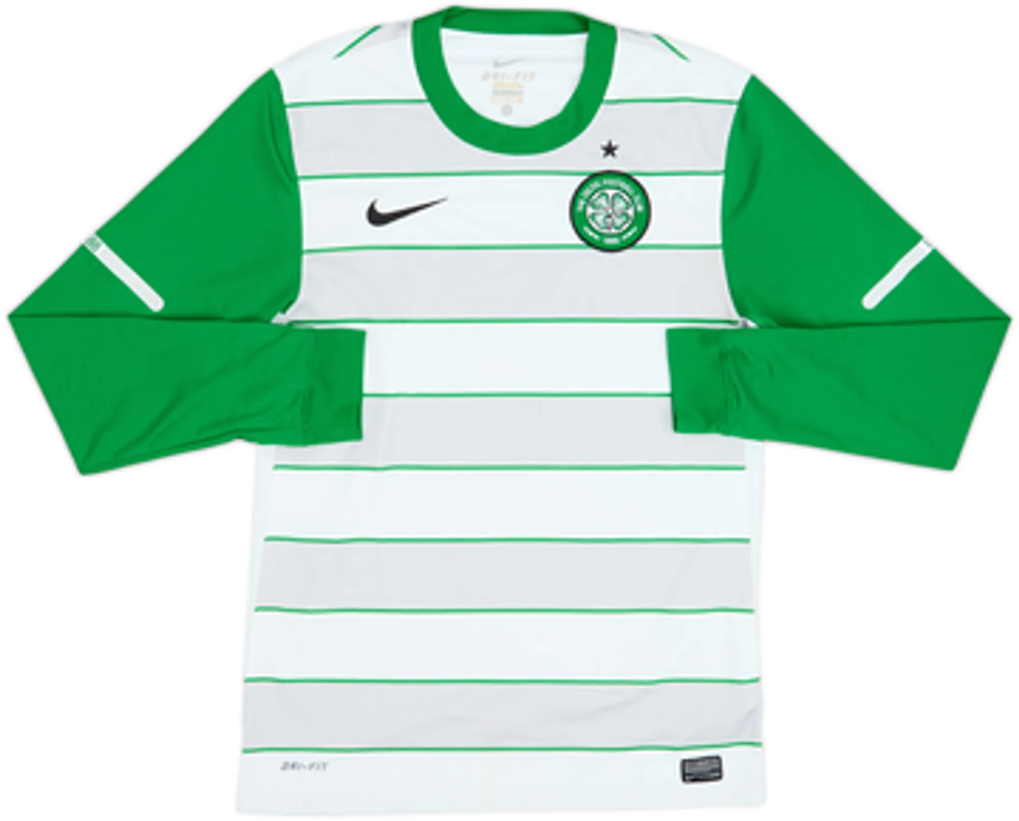 2011-12 Celtic Away L/S Shirt Brown #8 - 6/10 - (S)