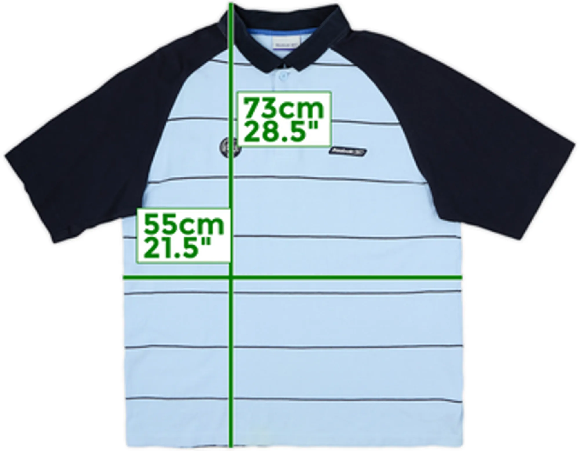 2003-04 Manchester City Reebok Polo Shirt - 9/10 - (L)