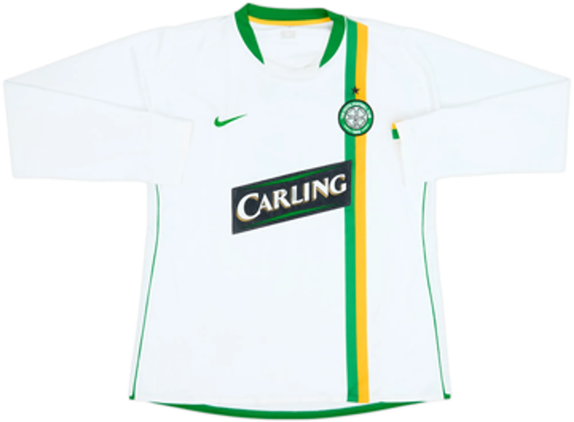 2006-08 Celtic Player Issue European L/S Shirt Nakamura #25 - 6/10 - (XL)